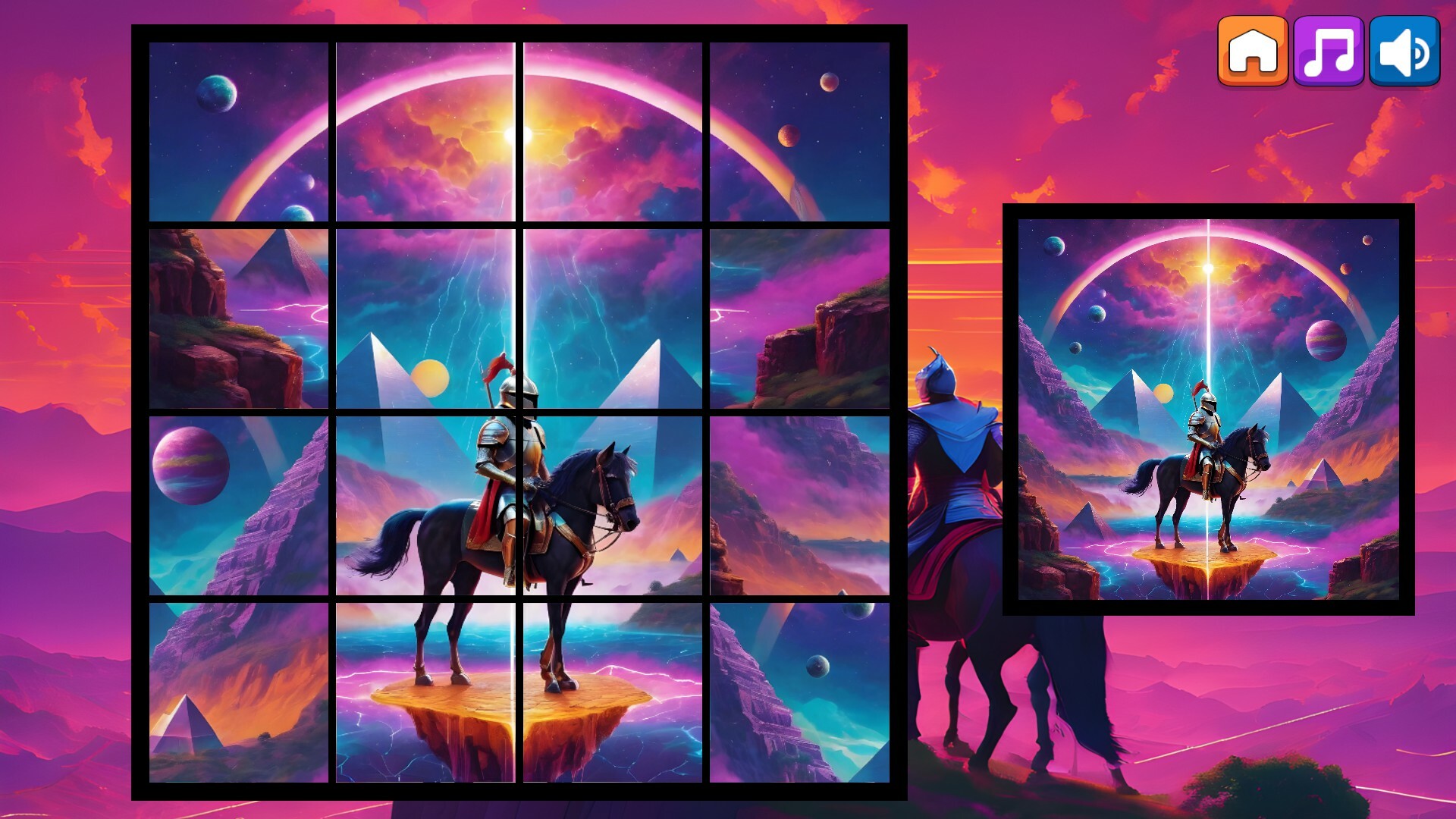 OG Puzzlers: Synthwave Knights screenshot 7