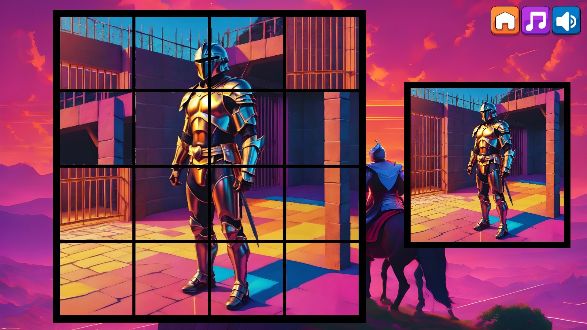 OG Puzzlers: Synthwave Knights screenshot 8