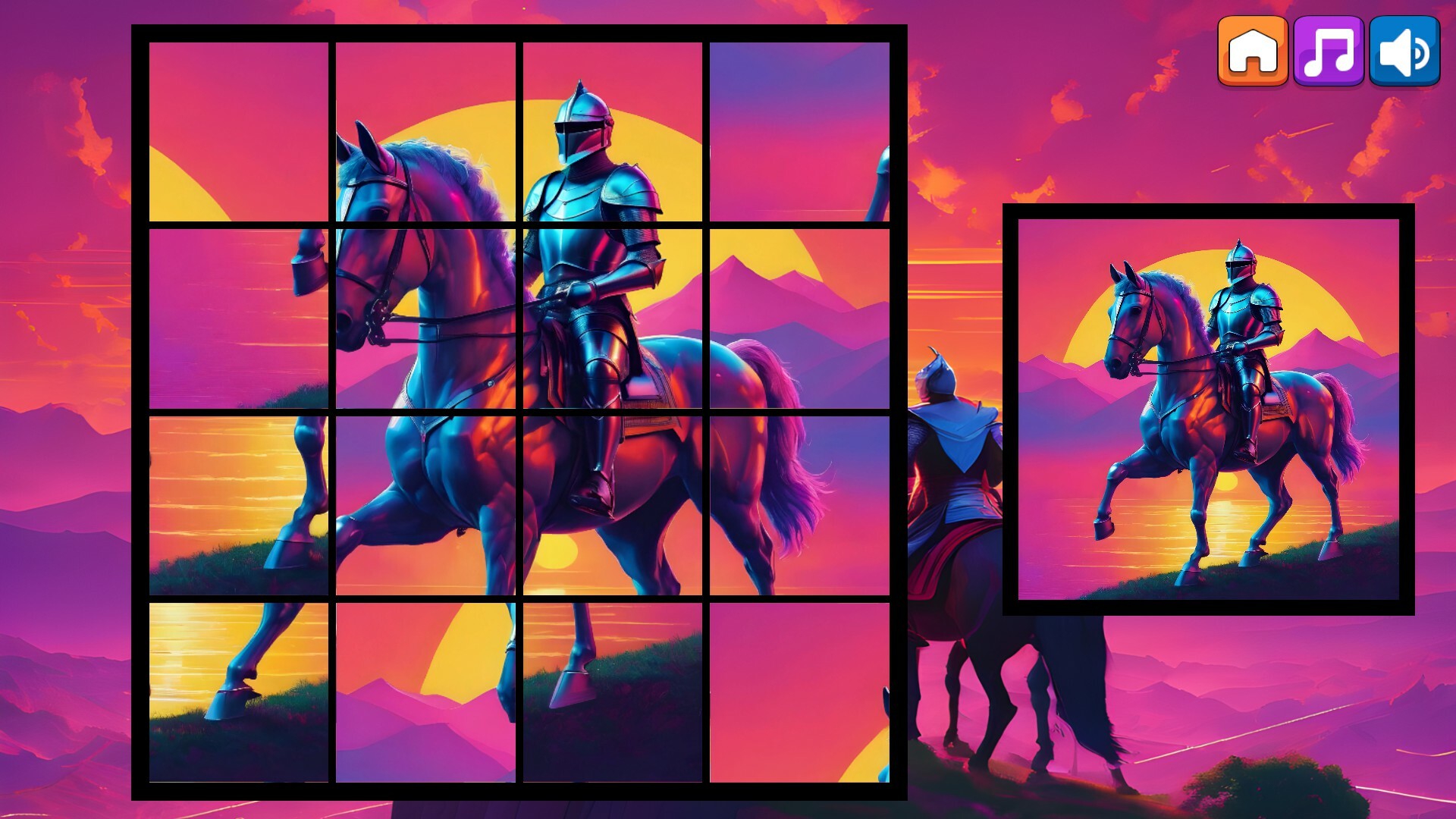 OG Puzzlers: Synthwave Knights screenshot 9