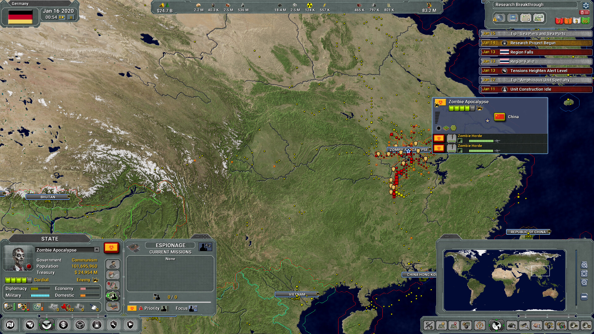 Supreme Ruler Global Outbreak screenshot 2