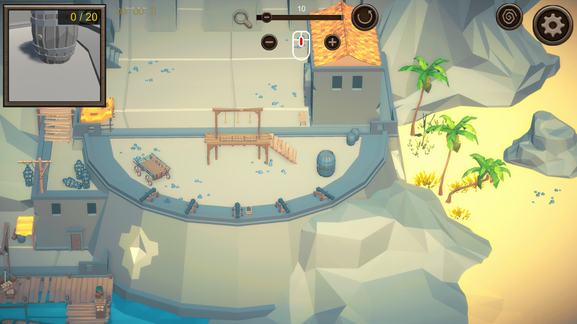 Hidden Pirates Top-Down 3D screenshot 2