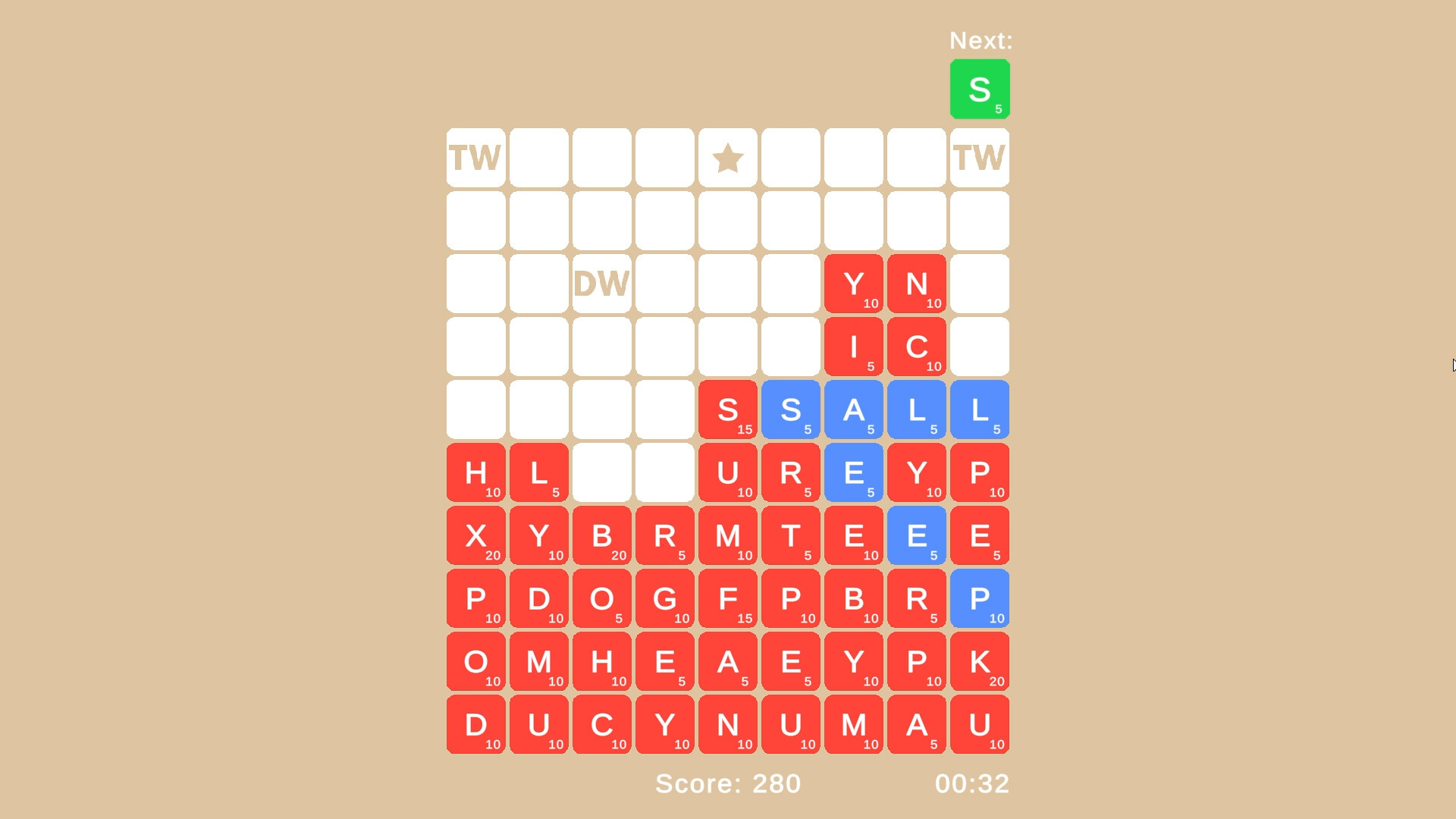Down Word screenshot 2