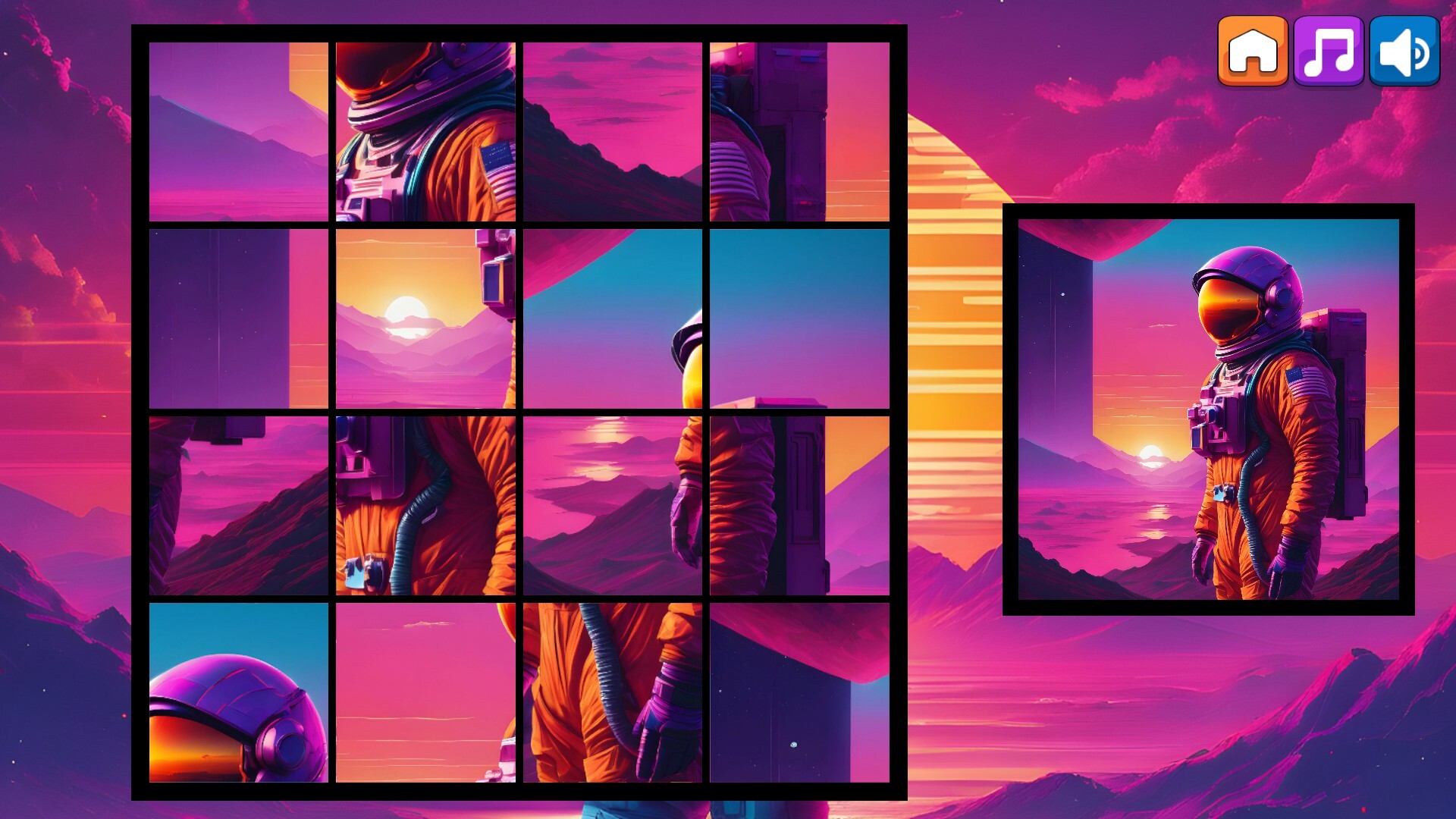 OG Puzzlers: Synthwave Astronauts screenshot 5