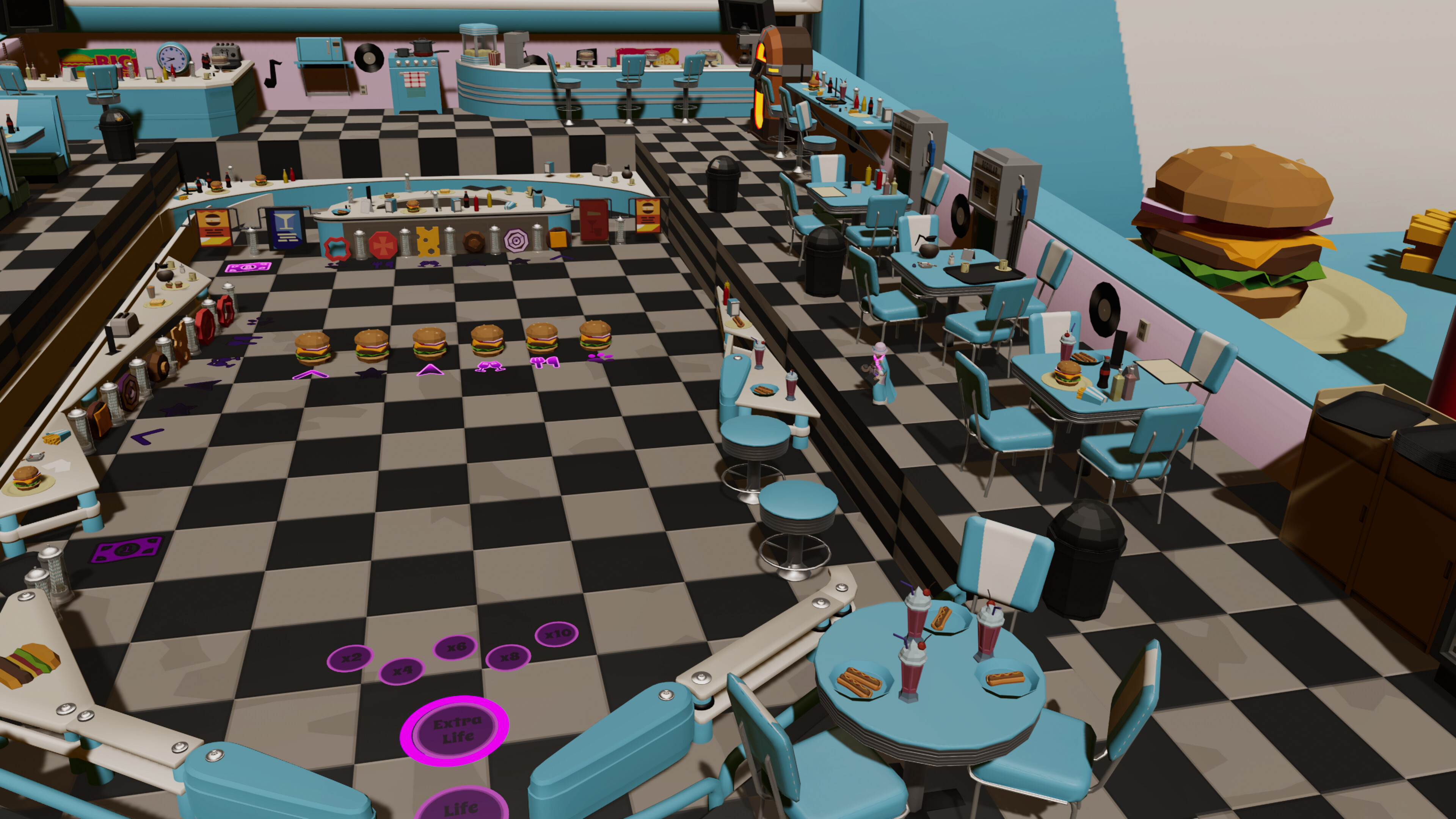 Roxy Raccoon's Pinball Panic - Delightful Diner screenshot 5