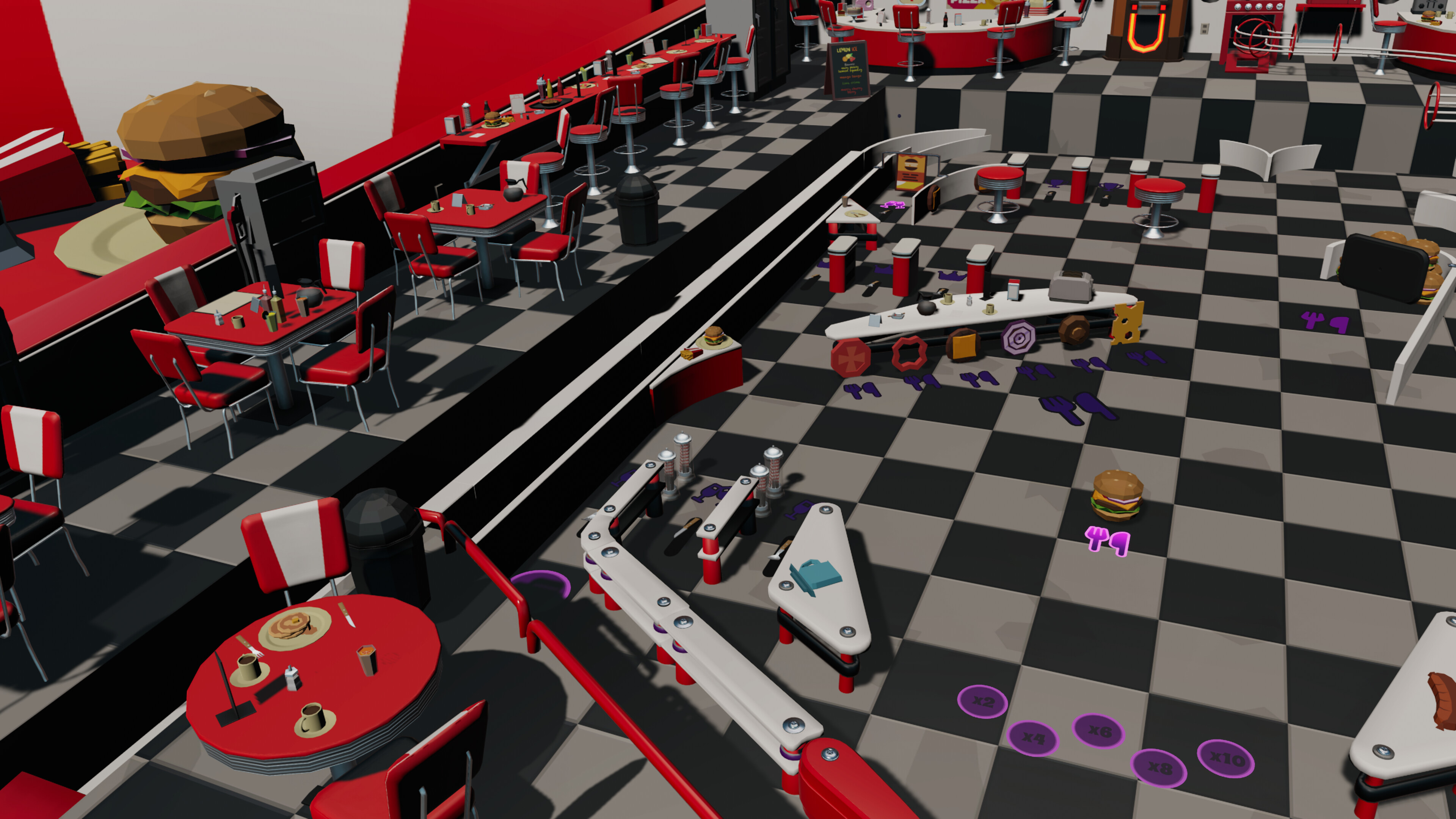 Roxy Raccoon's Pinball Panic - Delightful Diner screenshot 10