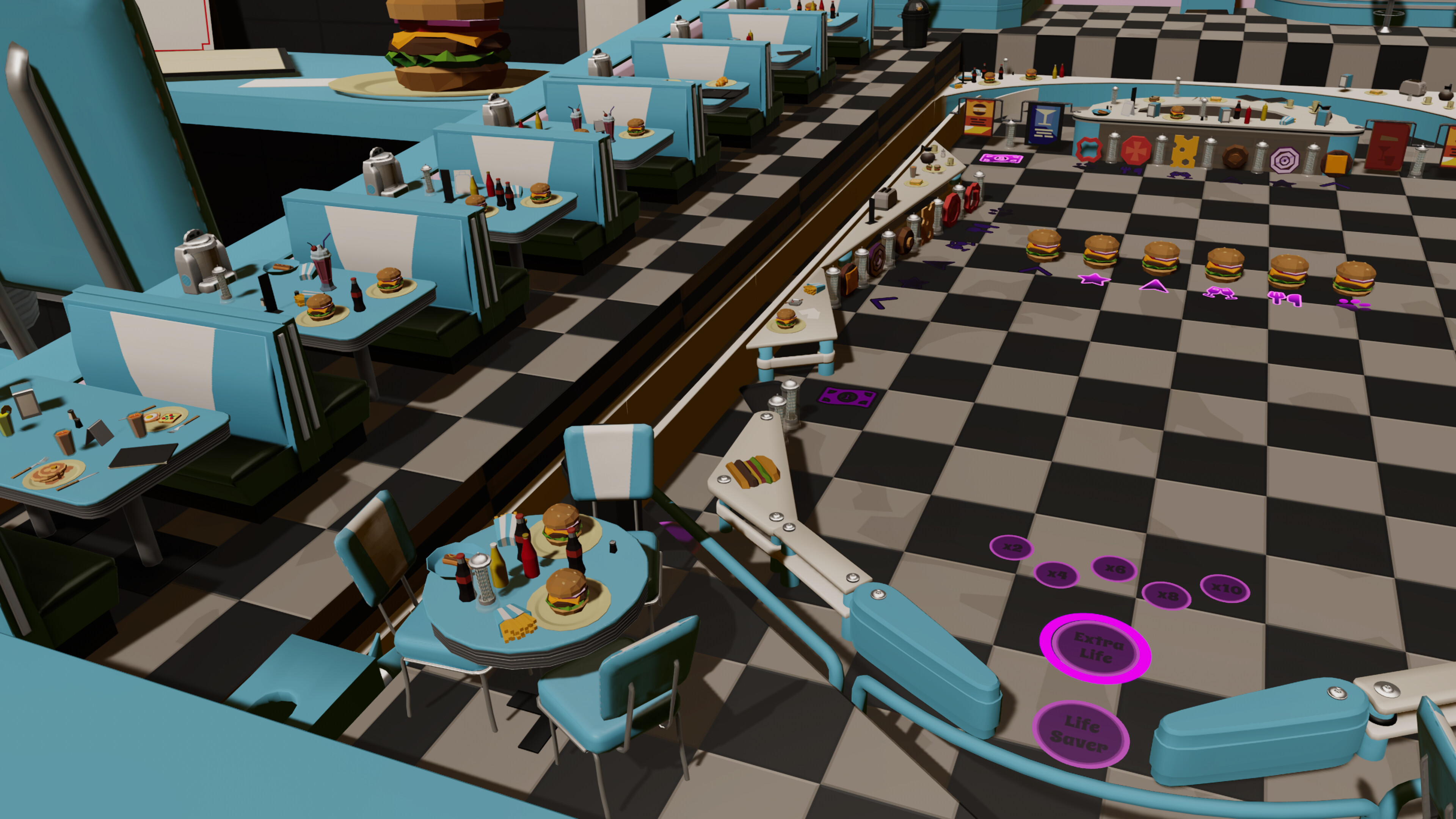 Roxy Raccoon's Pinball Panic - Delightful Diner screenshot 4