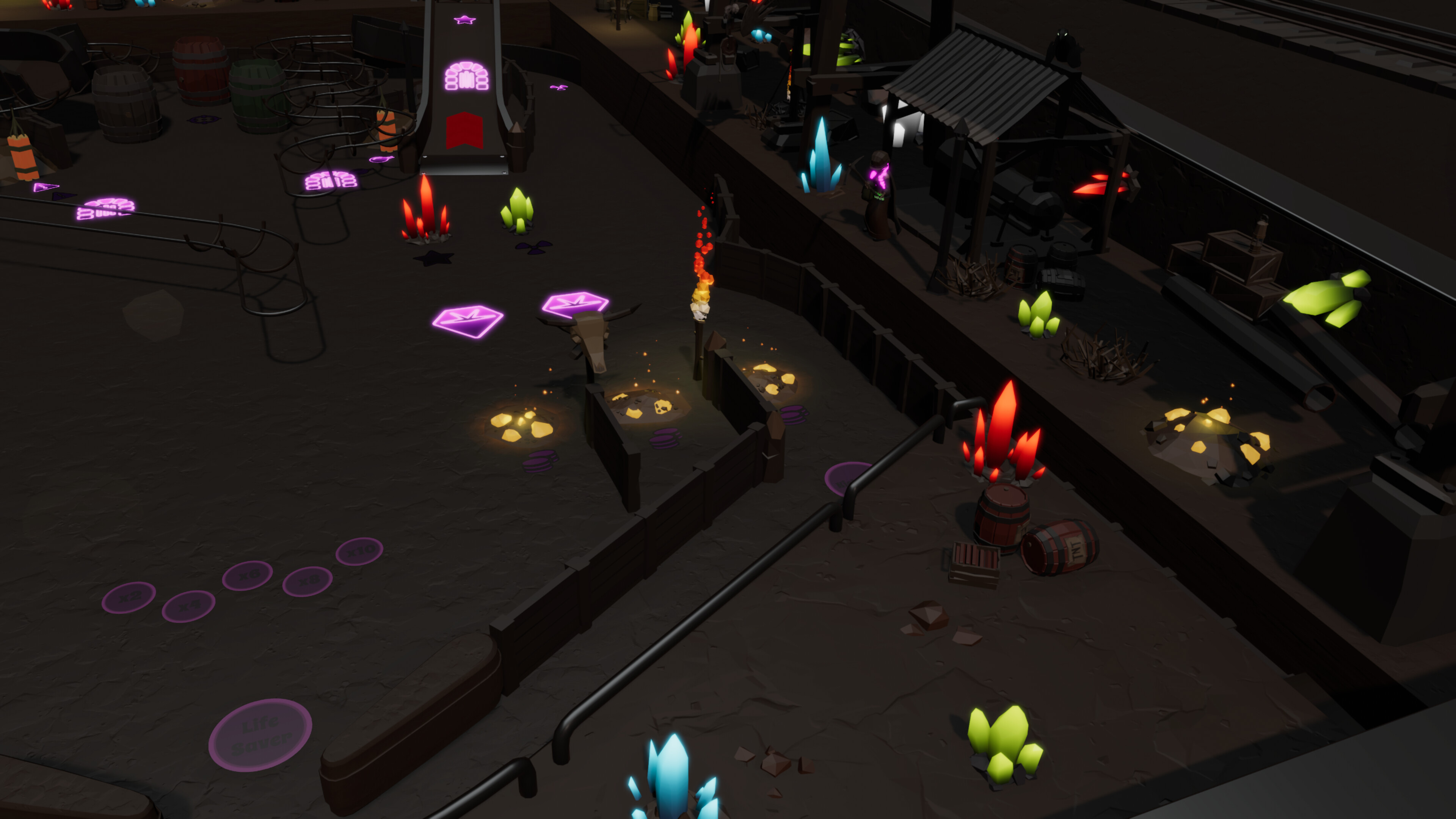 Roxy Raccoon's Pinball Panic - Manic Miners screenshot 2