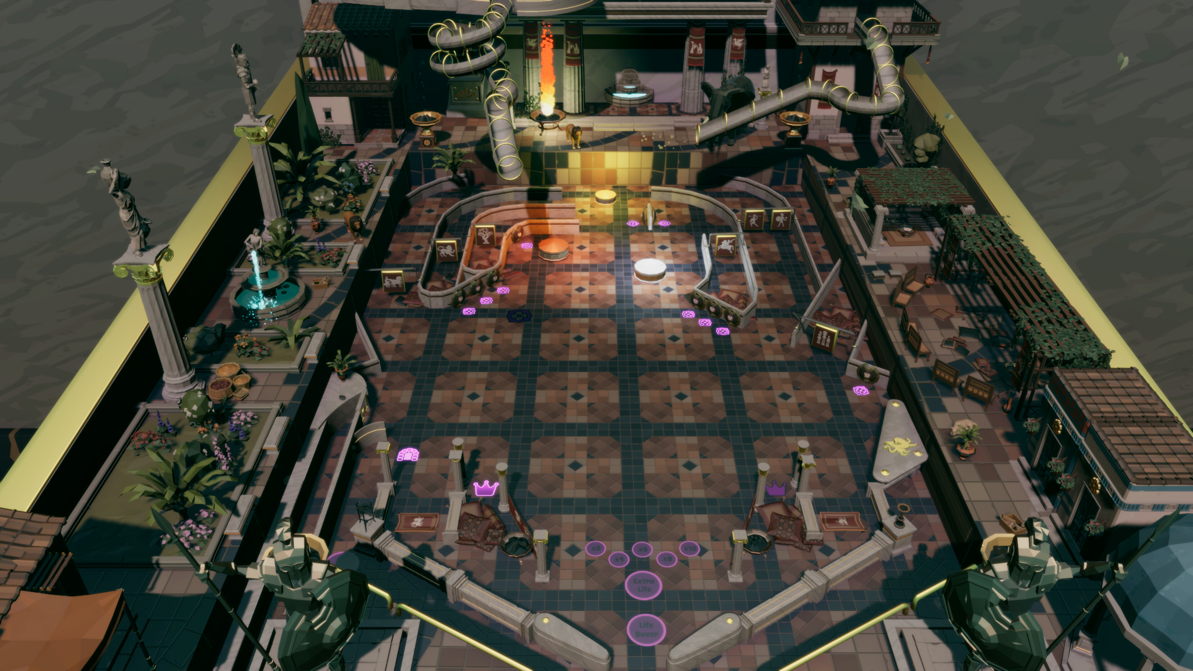 Roxy Raccoon's Pinball Panic - Roman Renaissance screenshot 9