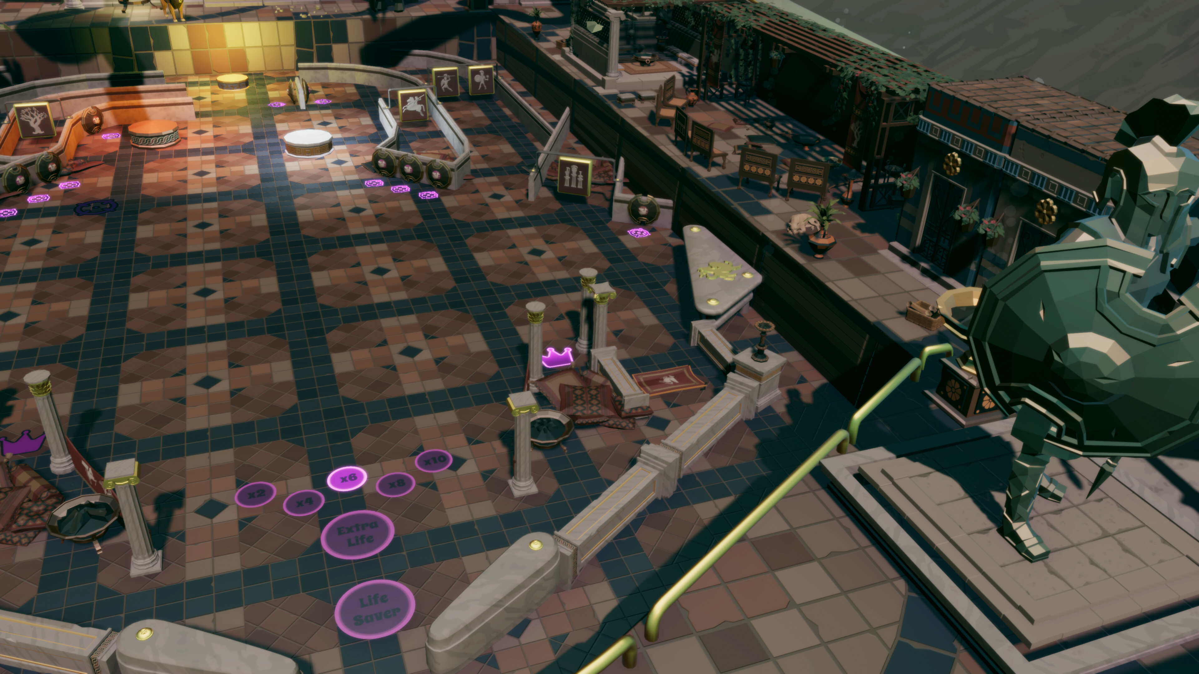 Roxy Raccoon's Pinball Panic - Roman Renaissance screenshot 13