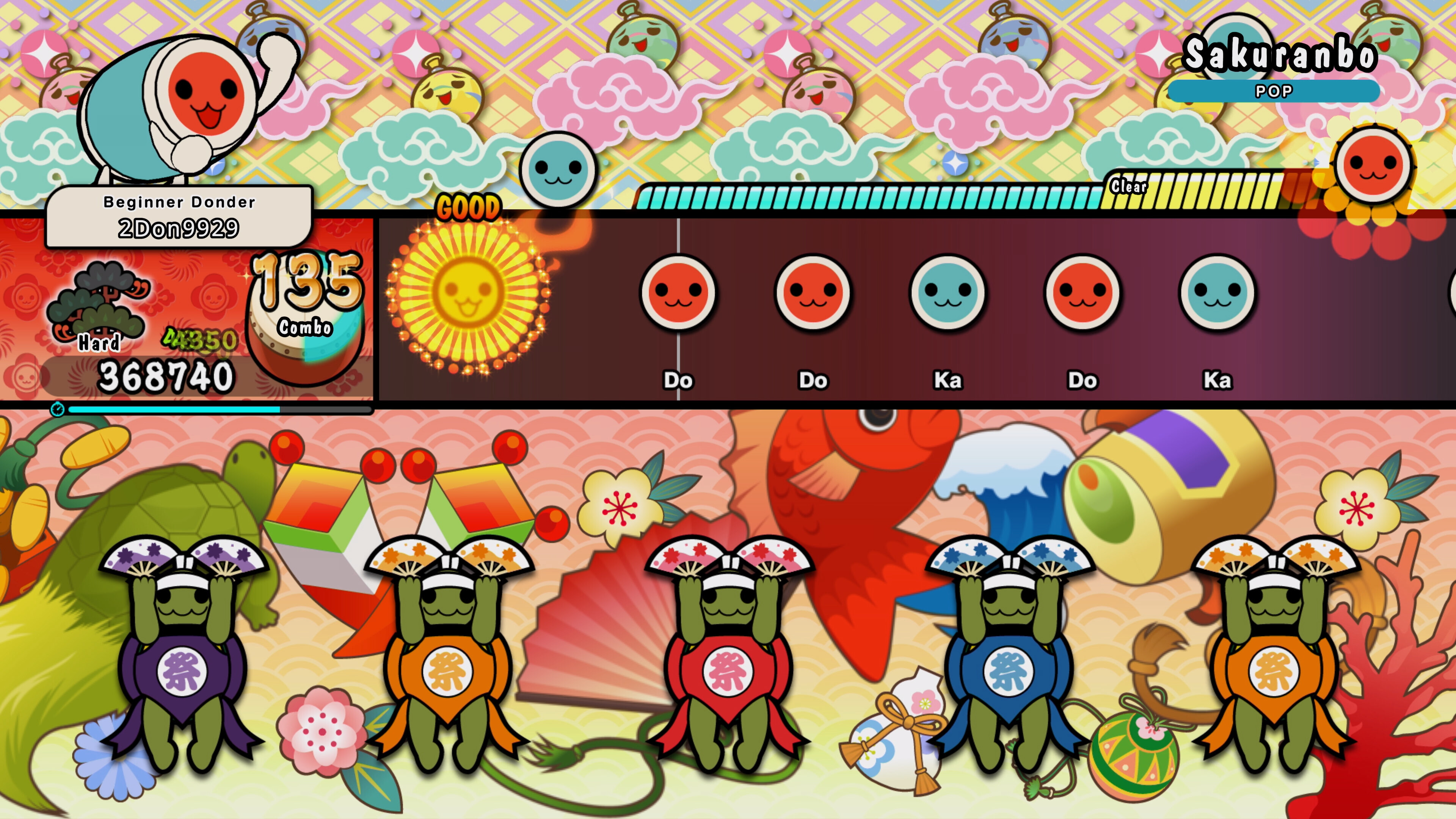 Taiko no Tatsujin: Rhythm Festival - 2000s Pops Pack screenshot 1