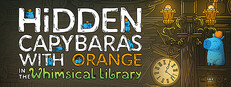 Hidden Capybaras with Orange in the Whimsical Library