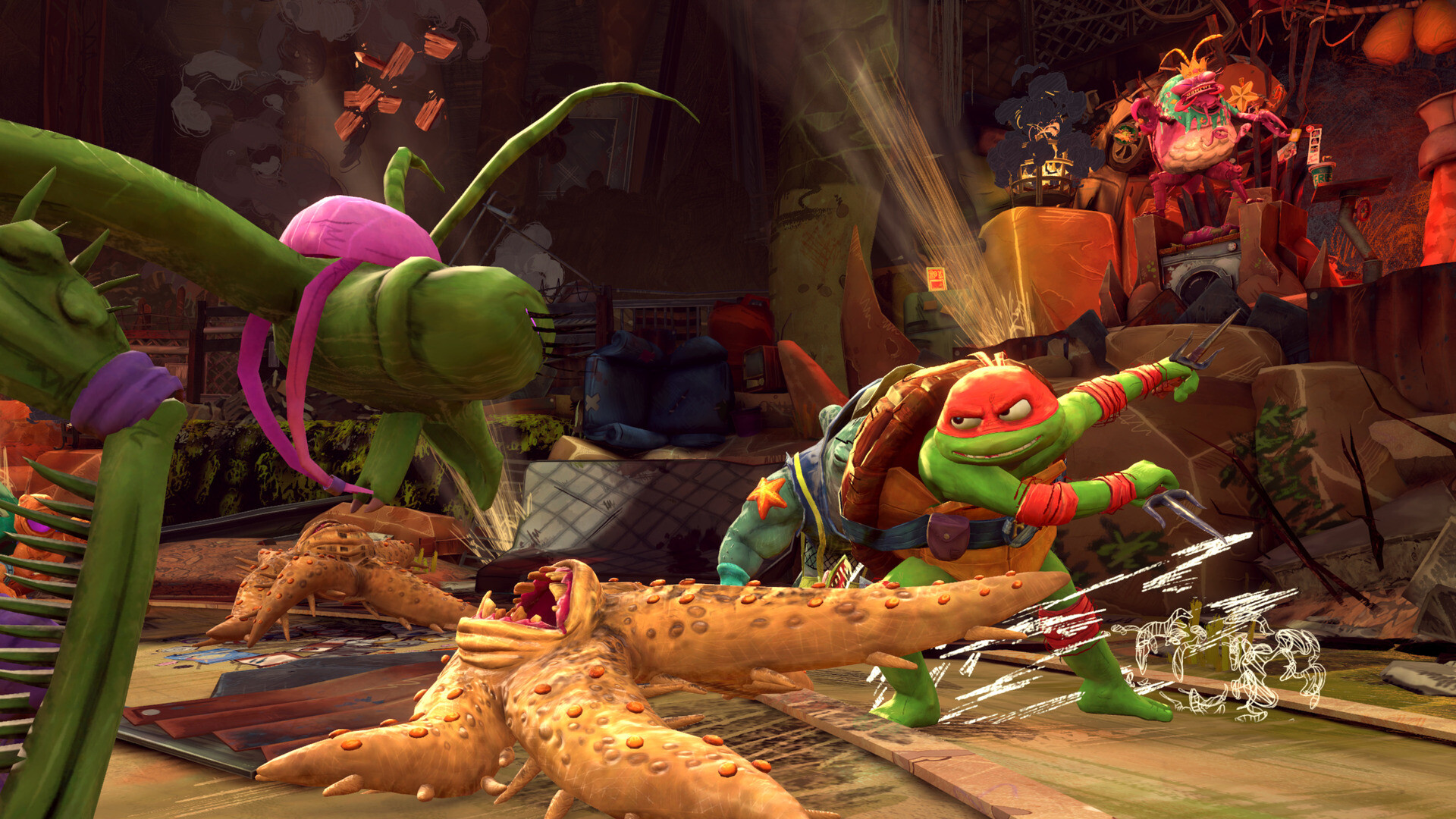 Teenage Mutant Ninja Turtles: Mutants Unleashed - Fresh Meat Mission Pack screenshot 2