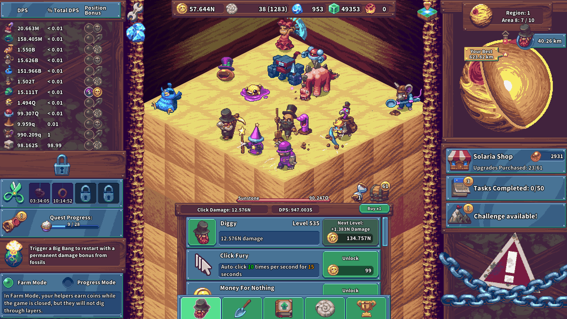 Click Click Dig: Idle Mine screenshot 1