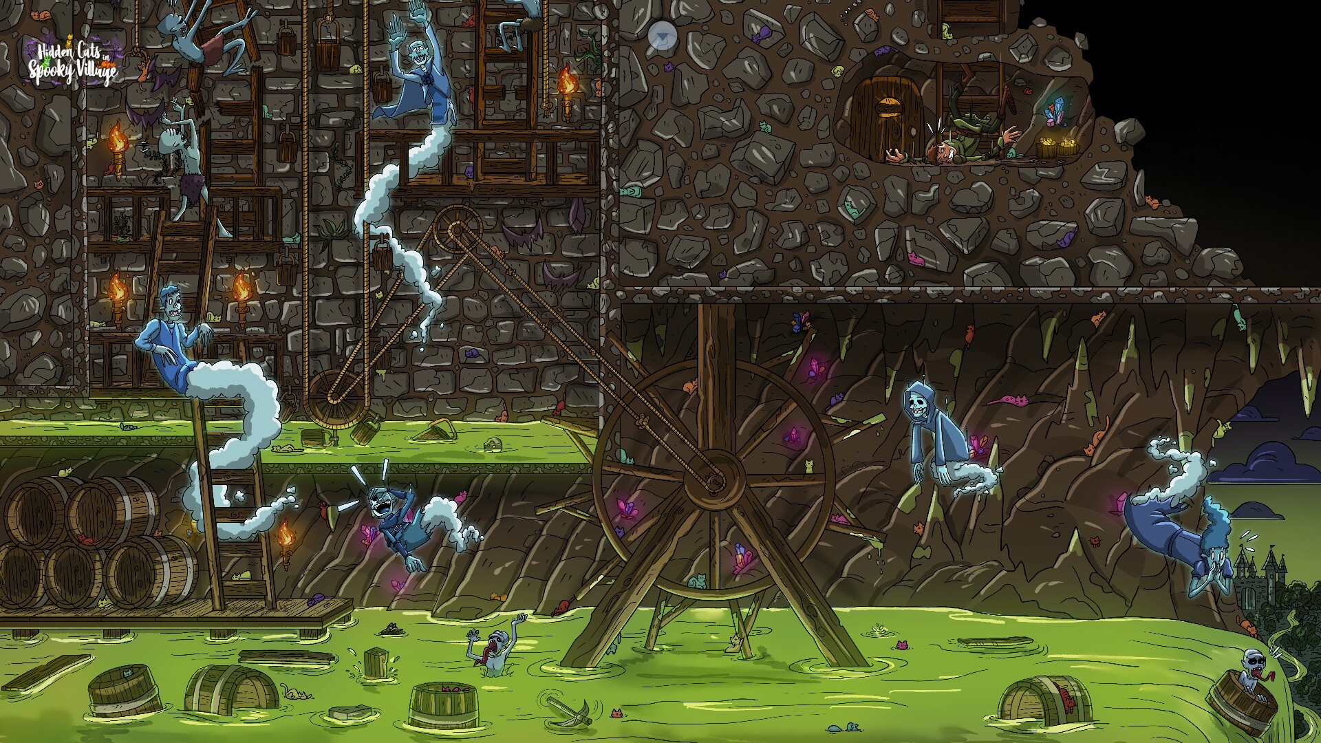 Hidden Cats in Spooky Village screenshot 6