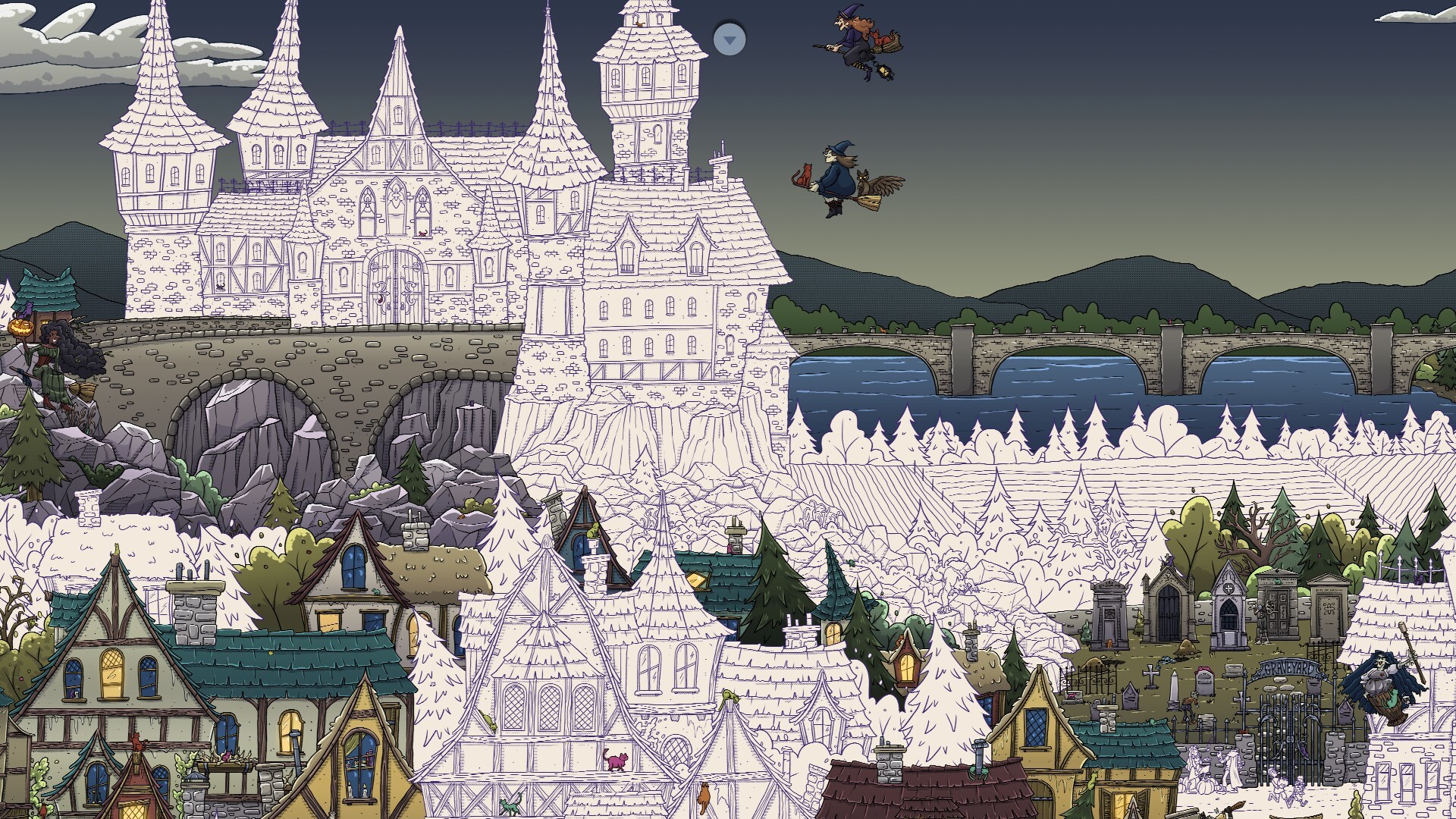 Hidden Cats in Spooky Village screenshot 3