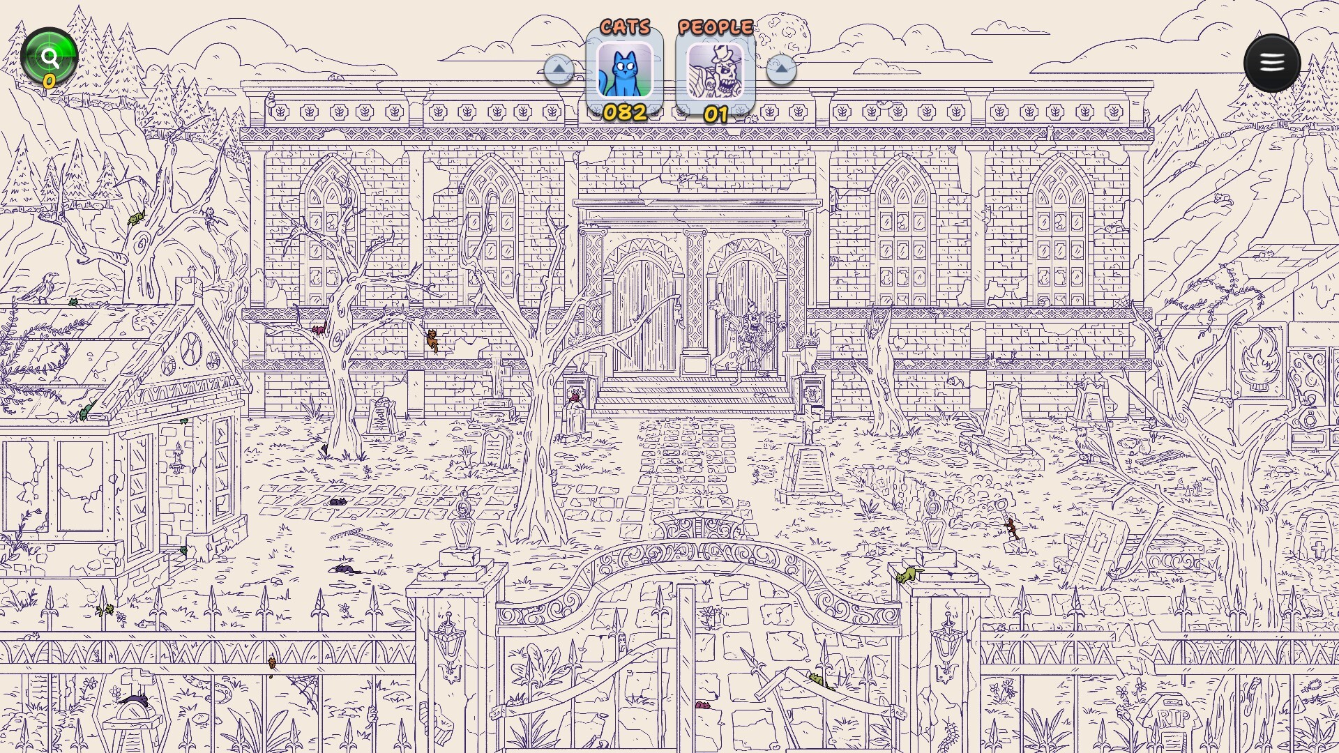 Hidden Cats in Spooky Village screenshot 10
