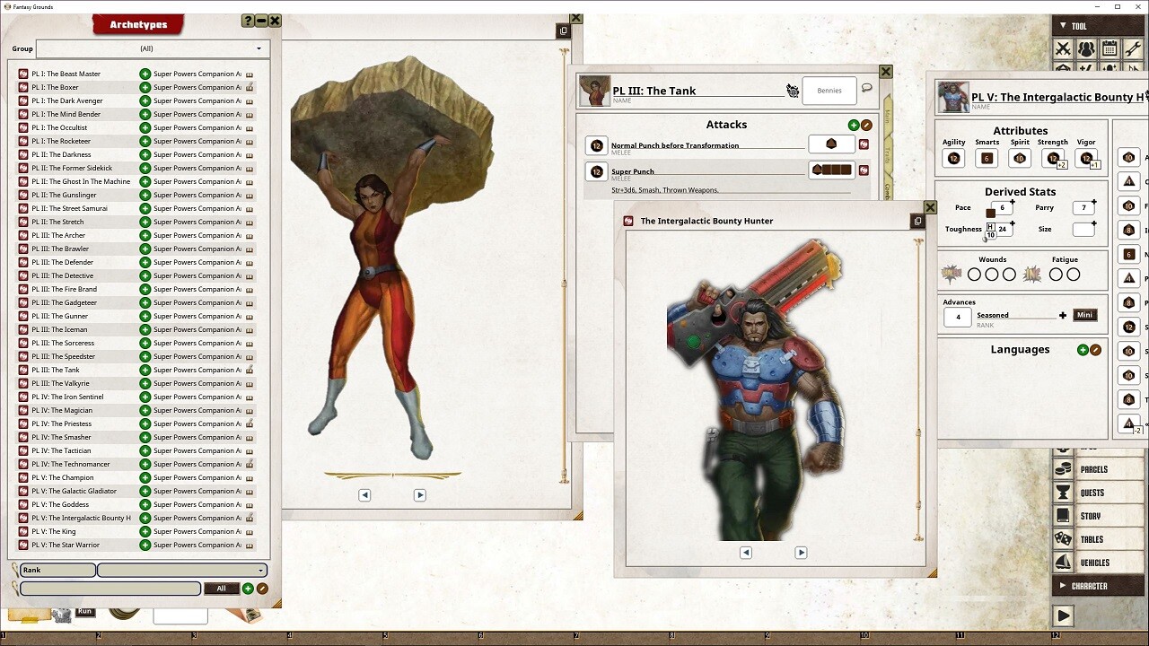 Fantasy Grounds - Supers Powers Archetypes screenshot 4