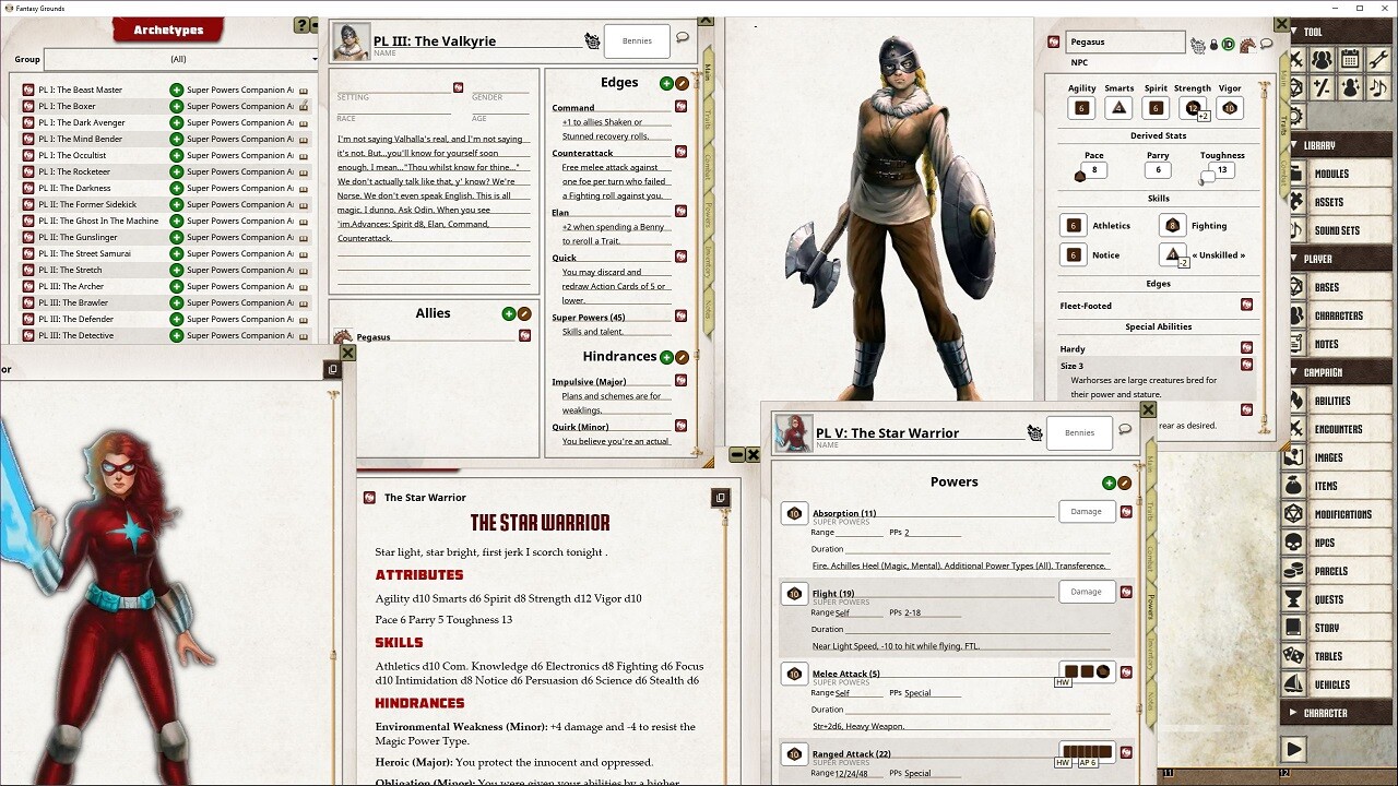 Fantasy Grounds - Supers Powers Archetypes screenshot 5