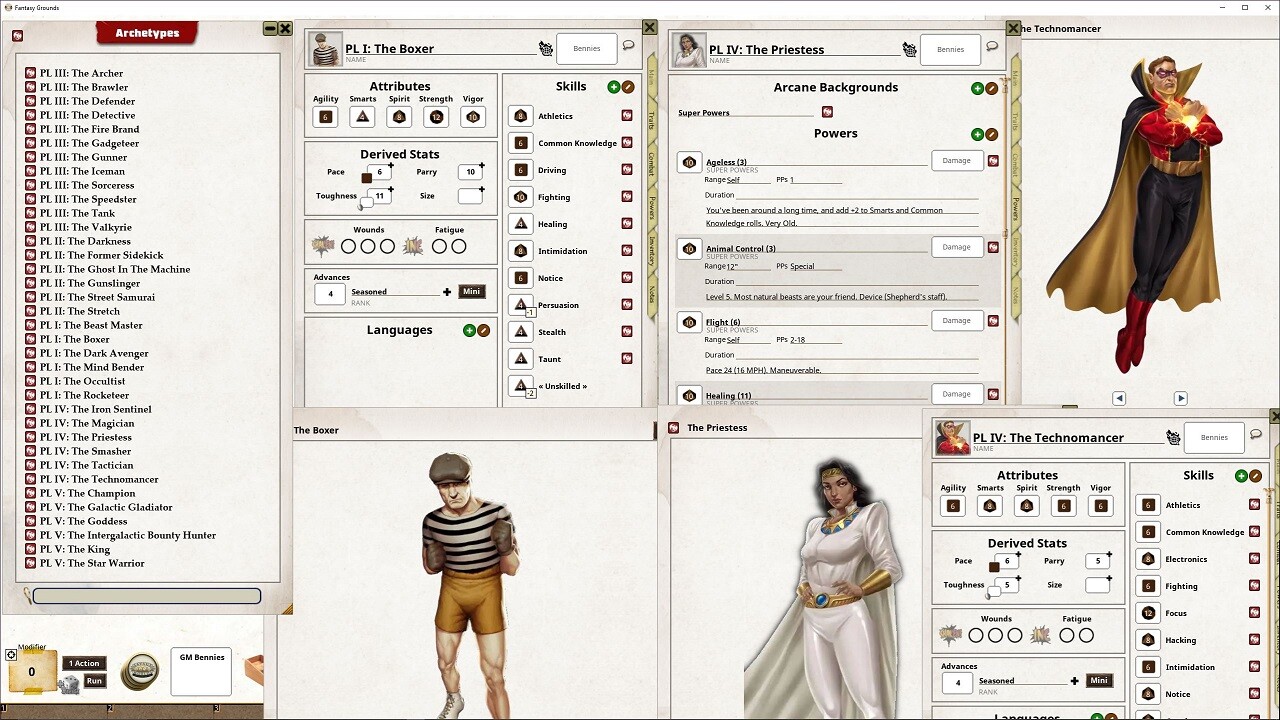 Fantasy Grounds - Supers Powers Archetypes screenshot 3