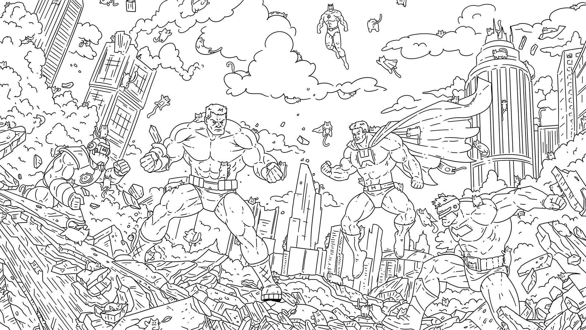 Hidden Superhero Cats - Artbook screenshot 6