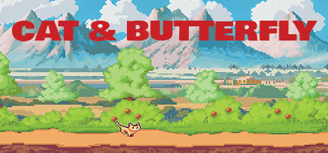 Cat & Butterfly — Steam header