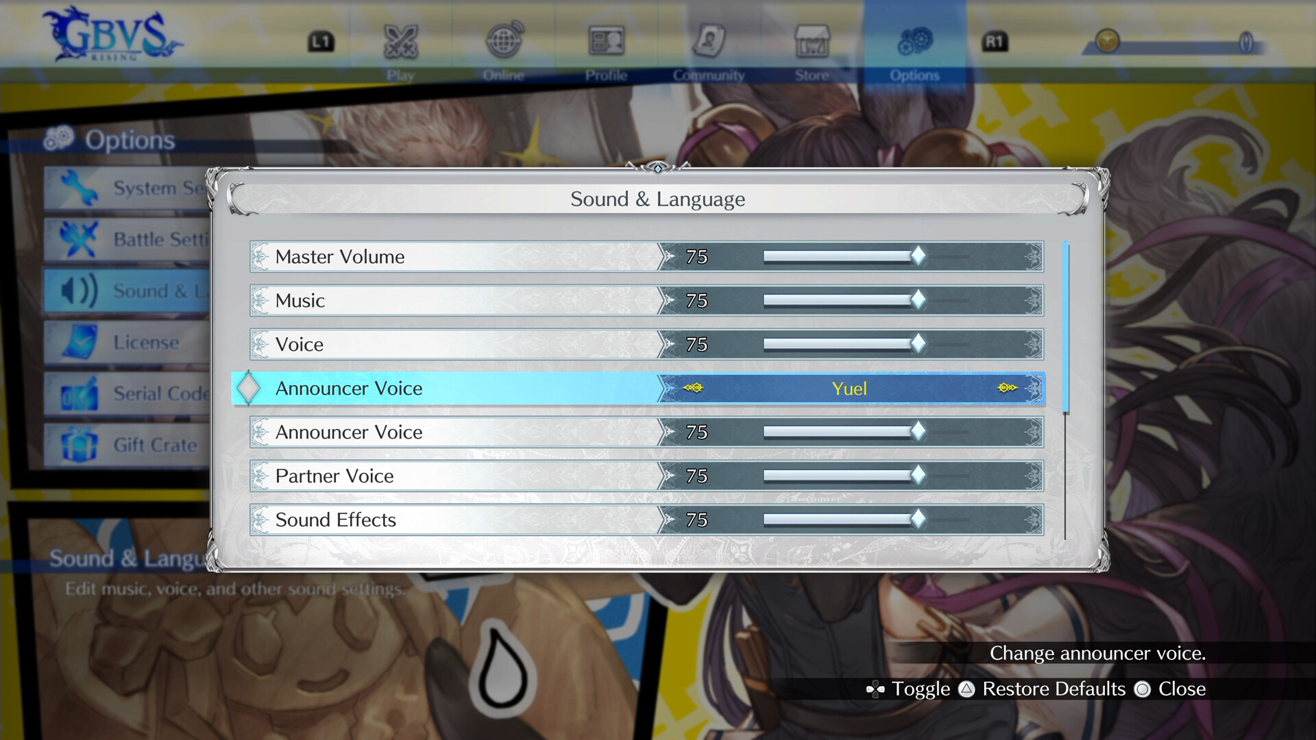 GBVSR - System Voice Set 2 screenshot 2