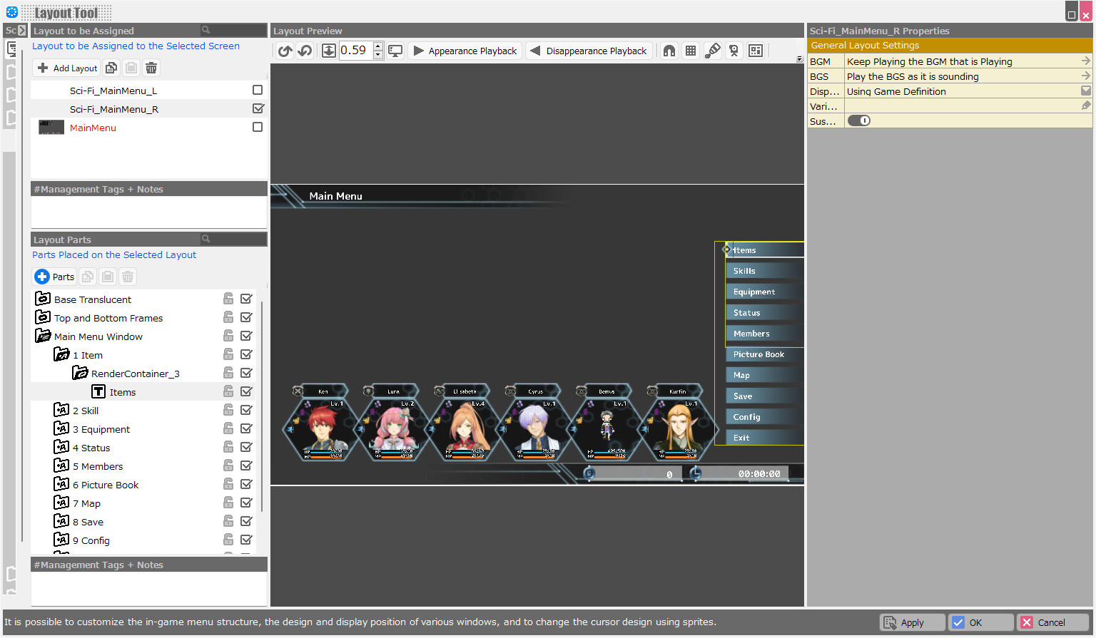 RPG Developer Bakin Layout Data Sci-Fi screenshot 16