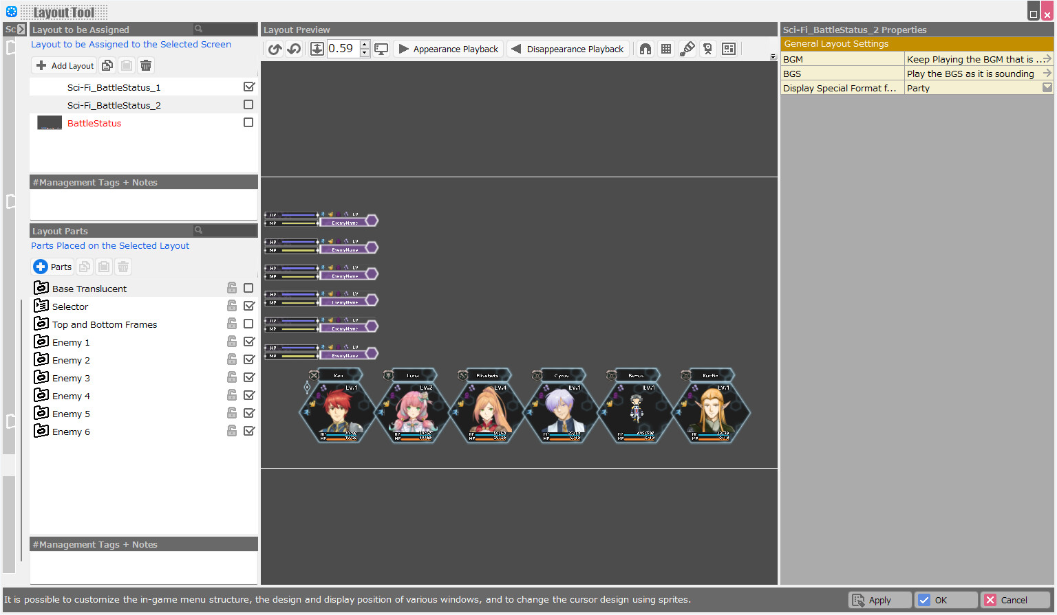 RPG Developer Bakin Layout Data Sci-Fi screenshot 21