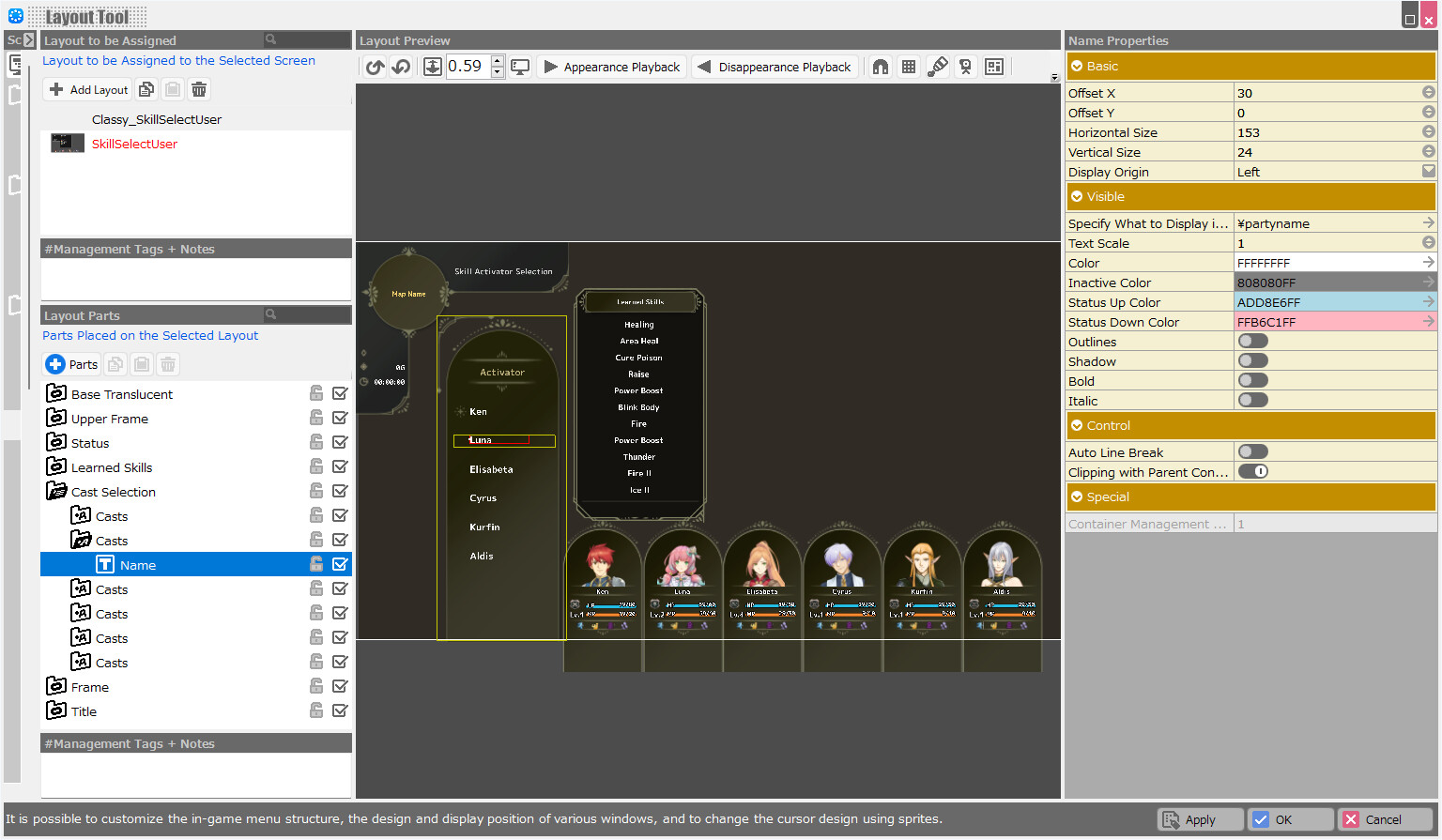 RPG Developer Bakin Layout Data Classy screenshot 9