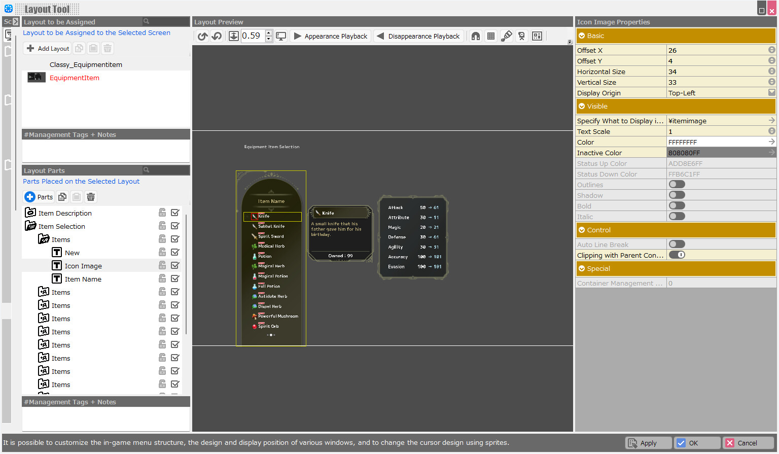 RPG Developer Bakin Layout Data Classy screenshot 11