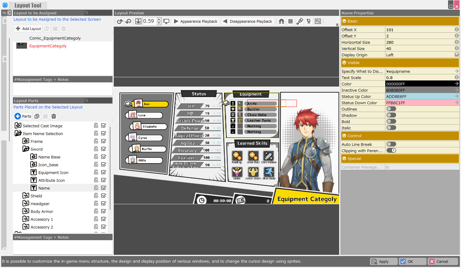 RPG Developer Bakin Layout Data Comic screenshot 12