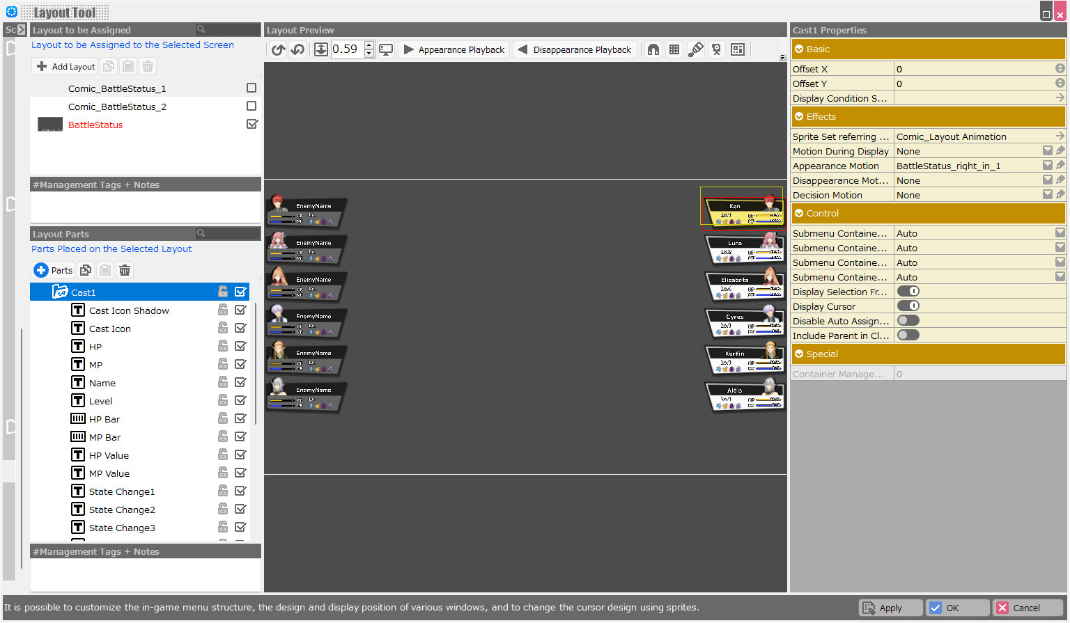 RPG Developer Bakin Layout Data Comic screenshot 15