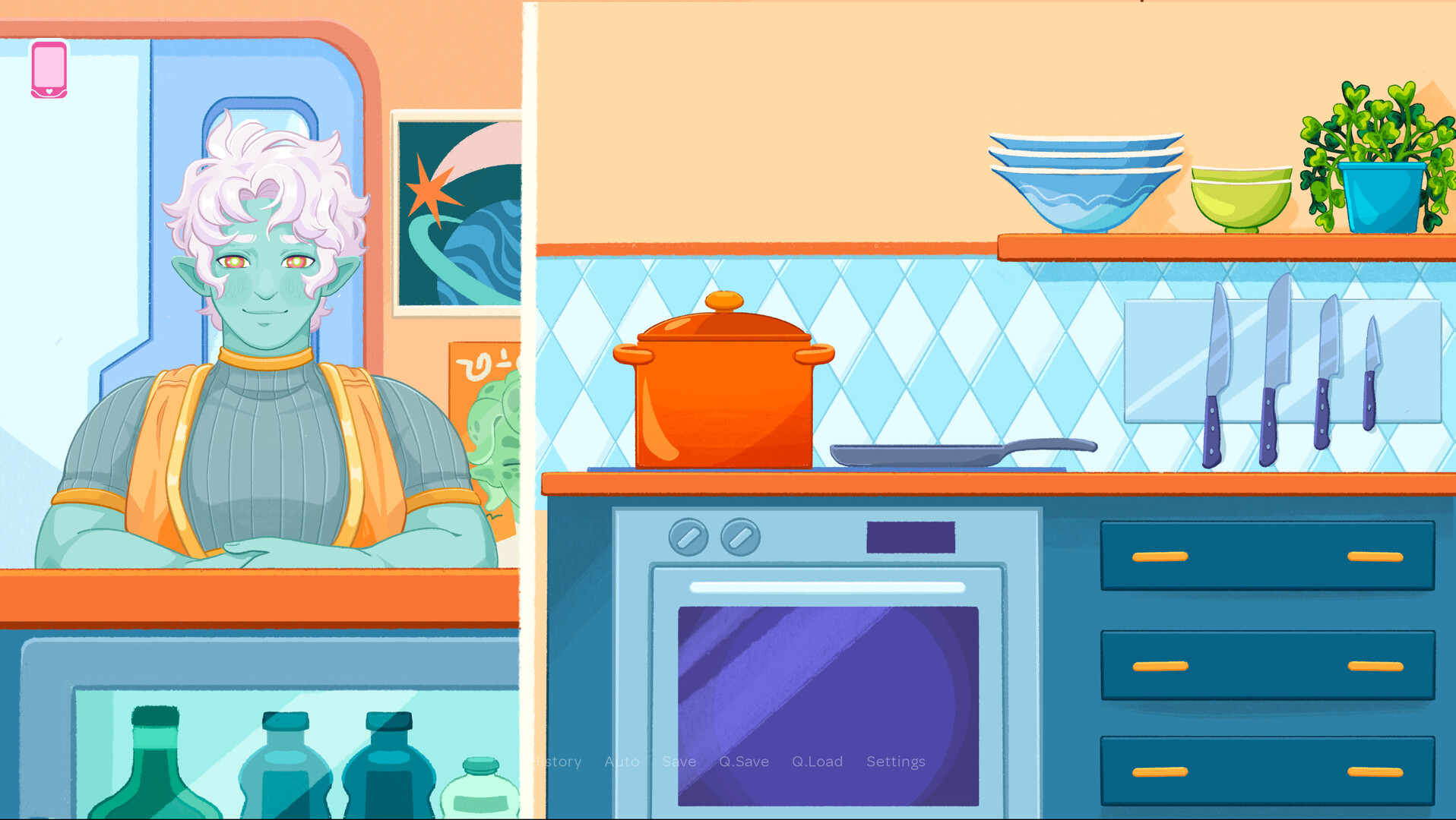 Love at The Milky Way Diner gameplay screenshot 1