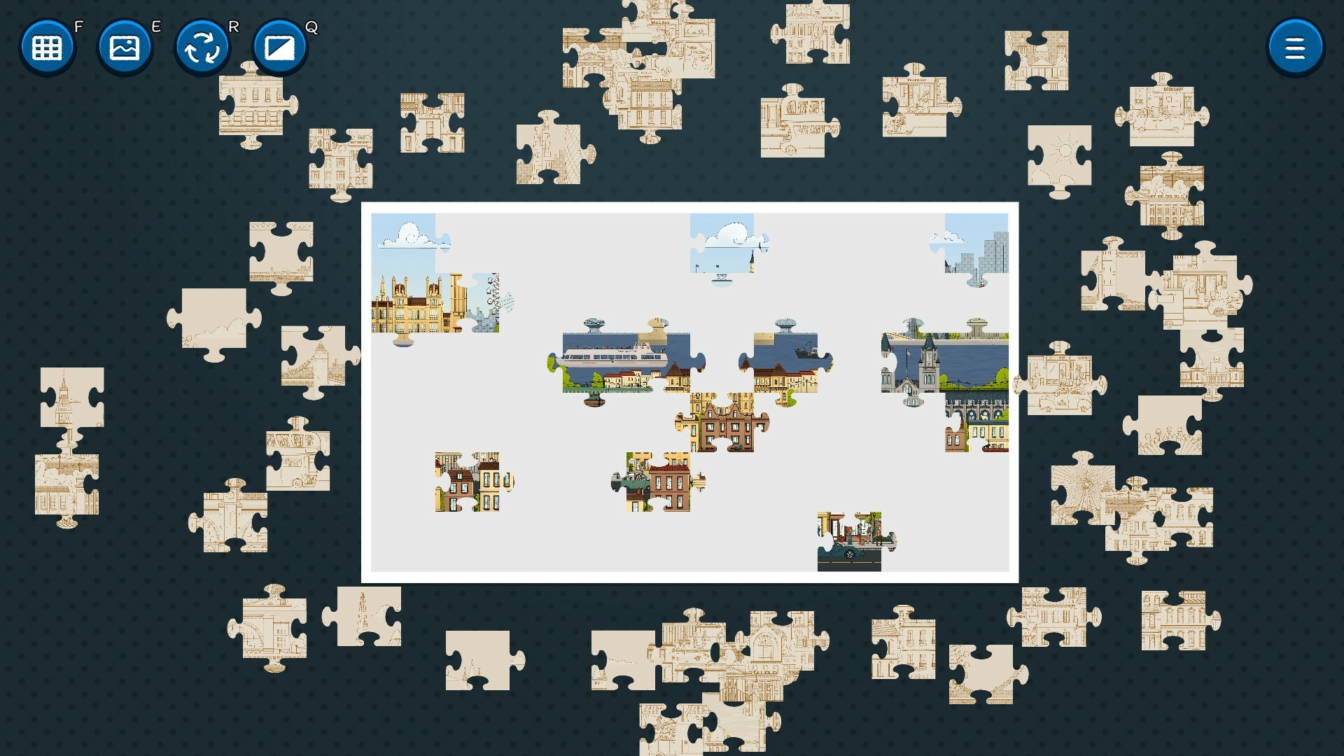 Hidden Cats in Jigsaw Puzzle - London screenshot 2