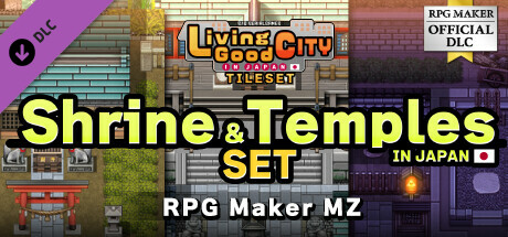 RPG Maker MZ - SERIALGAMES Living Good City Tileset - Shrine and Temples SET