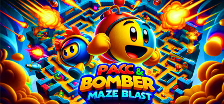 Pac and Bomber: Maze Blast: header artwork