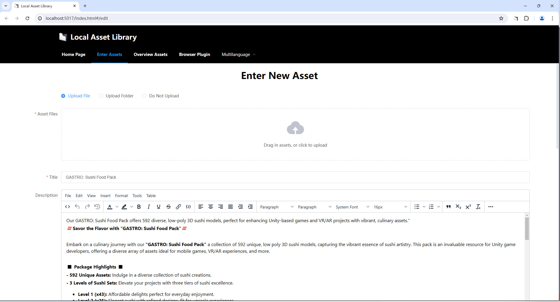 Local Asset Library screenshot 6