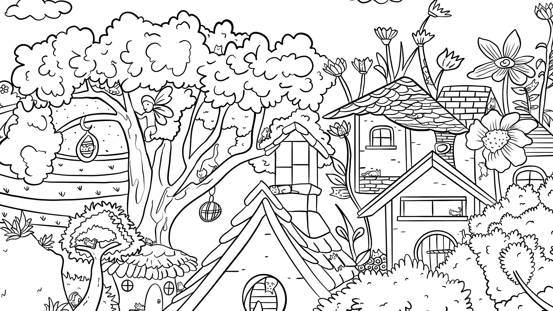 100 Forest Cats - Artbook screenshot 1