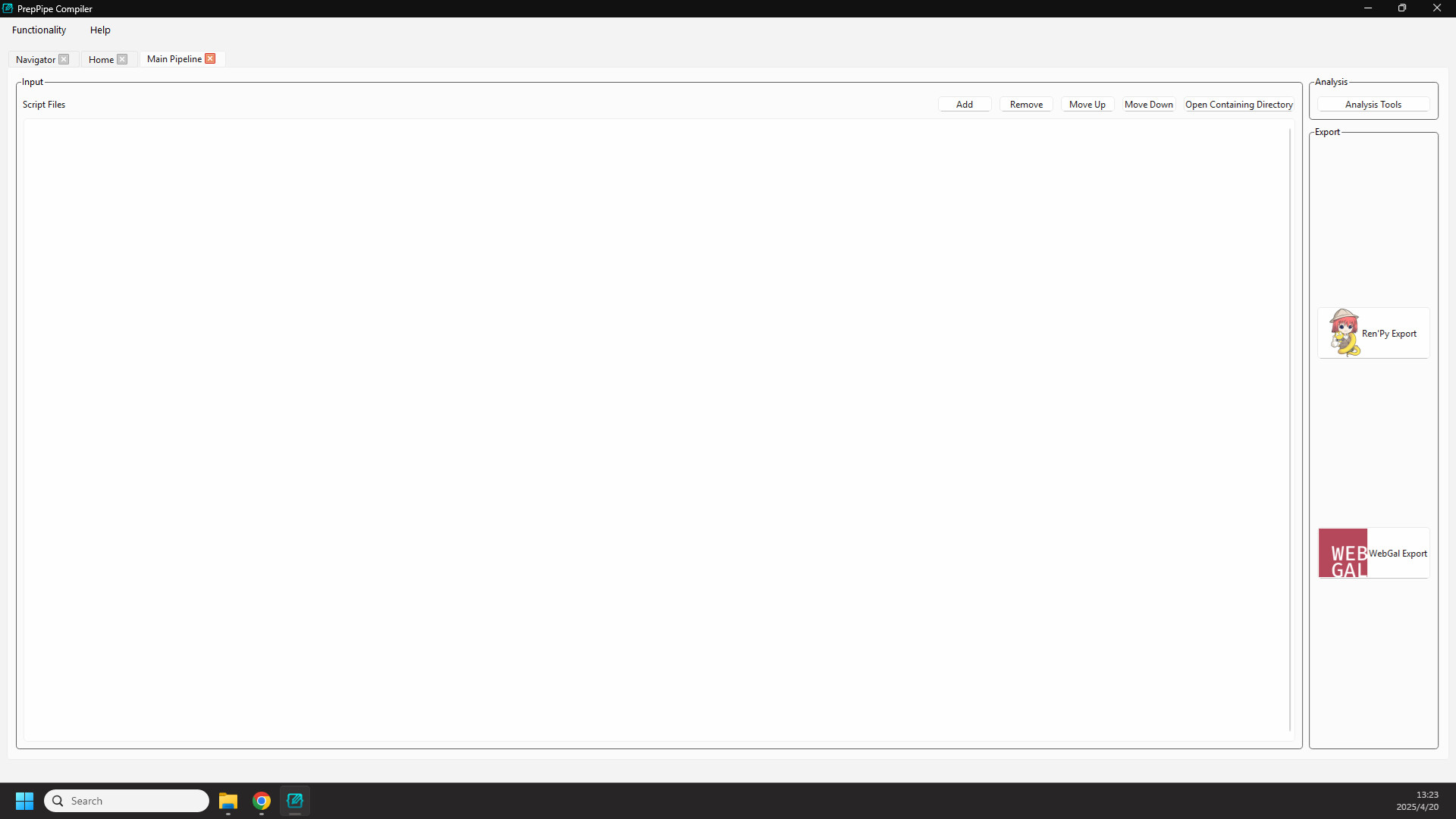 PrepPipe Compiler - Visual Novel Development Tool screenshot 4
