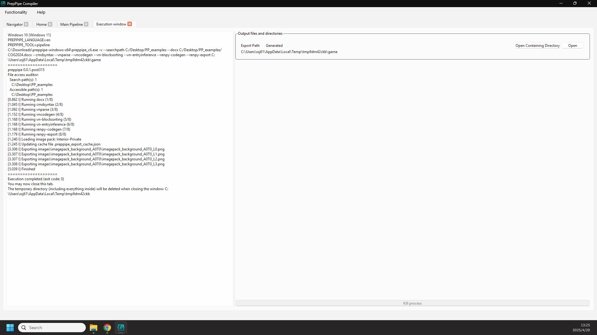 PrepPipe Compiler - Visual Novel Development Tool screenshot 5