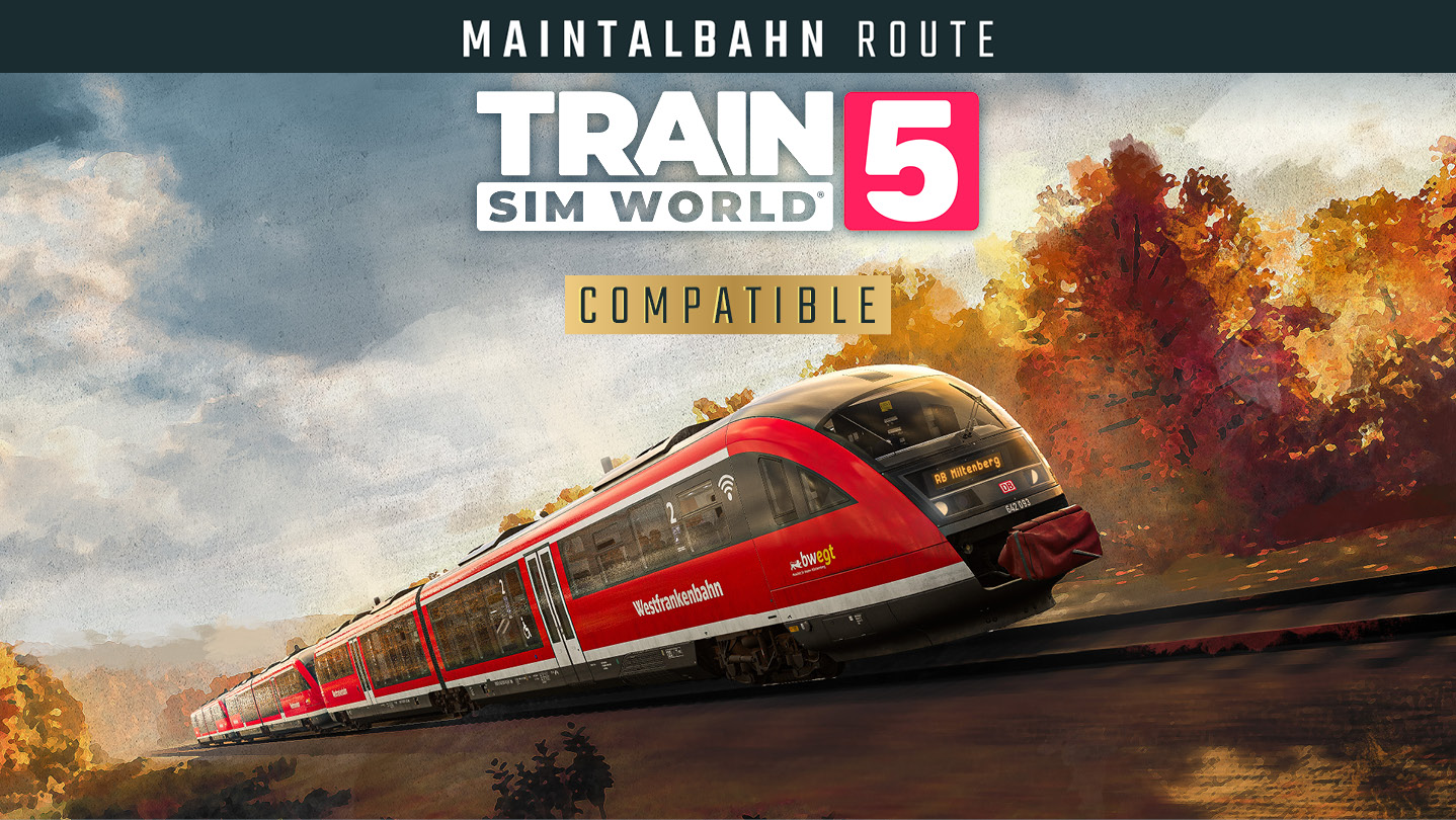 即配送WinXP搭載PCが付いて遊べる！Train Simulator等26作品 Train Sim World® 5: Maintalbahn: Aschaffenburg - Miltenberg Route