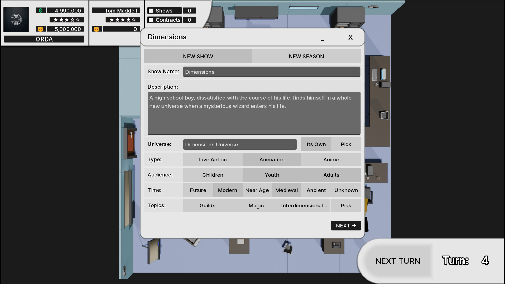 TV Show Tycoon screenshot 2