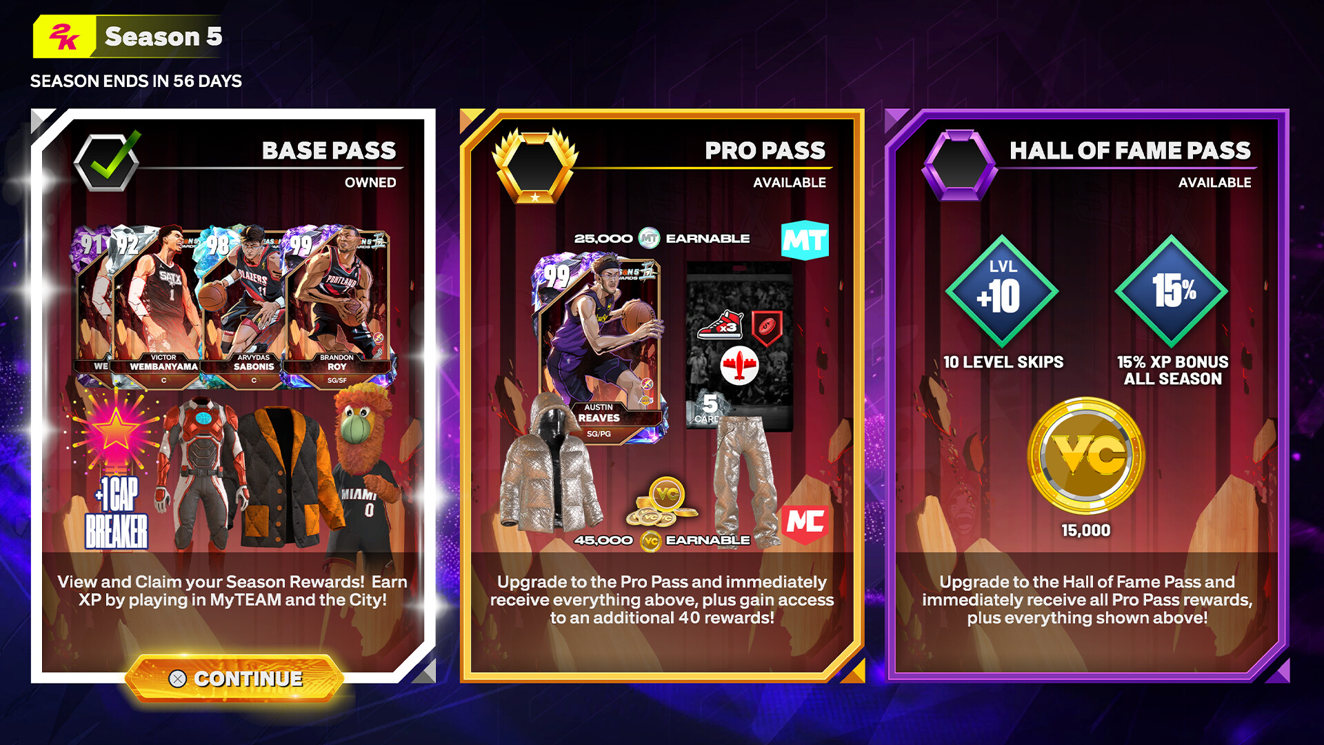 NBA 2K25 Hall of Fame Pass: Season 5 screenshot 1