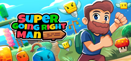 Super Going Right Man — Steam header