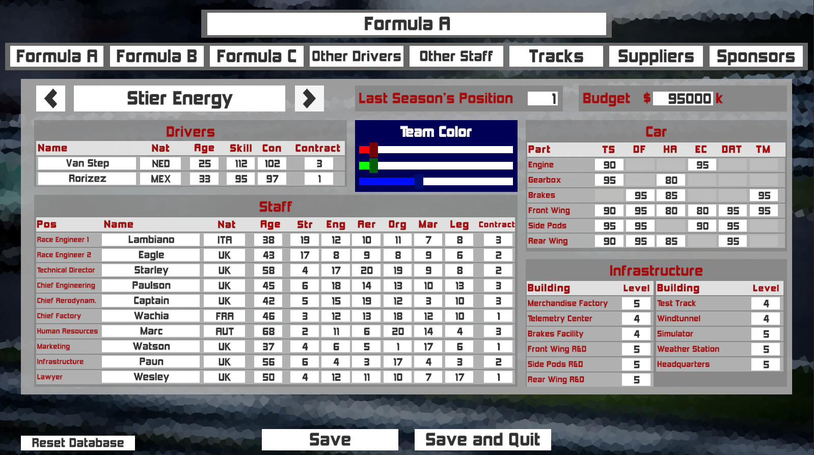 Formula Racing Manager screenshot 4