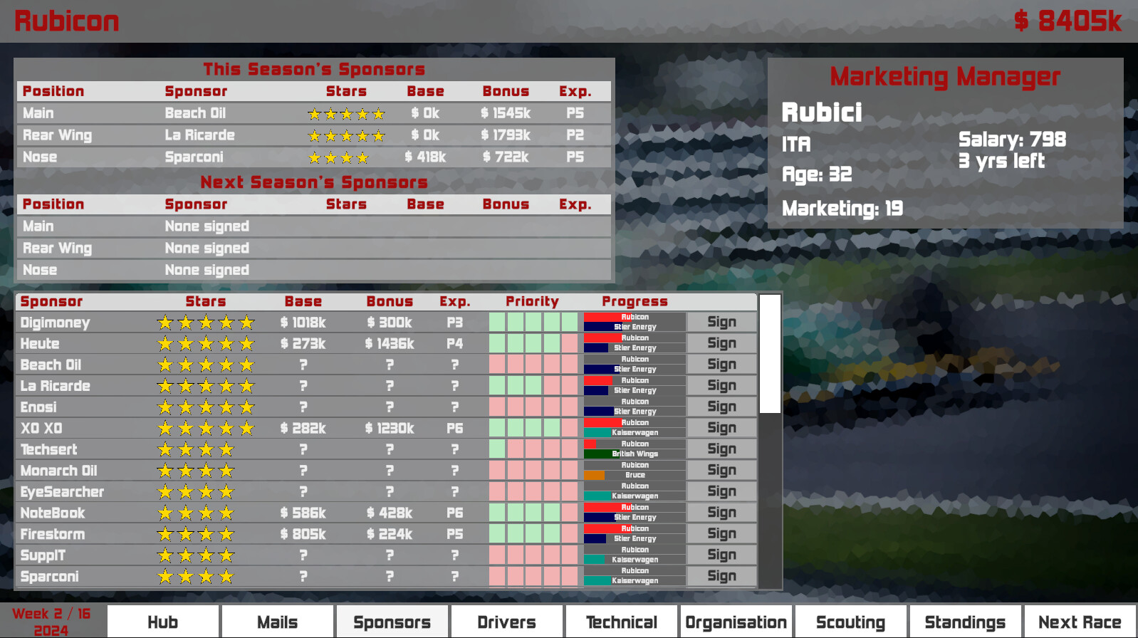 Formula Racing Manager screenshot 2