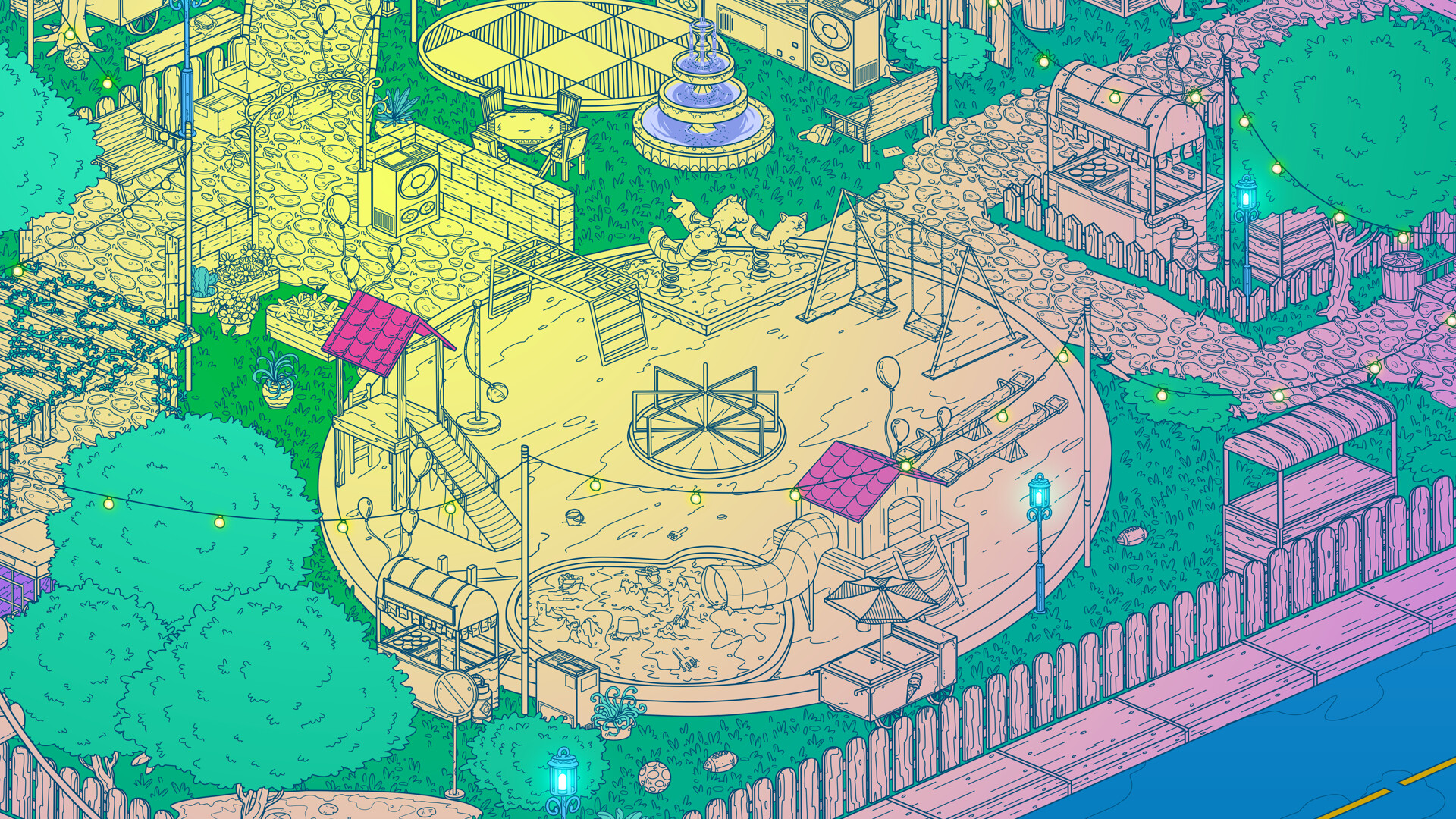 Stray Cats in Cozy Town: Night Lights screenshot 4