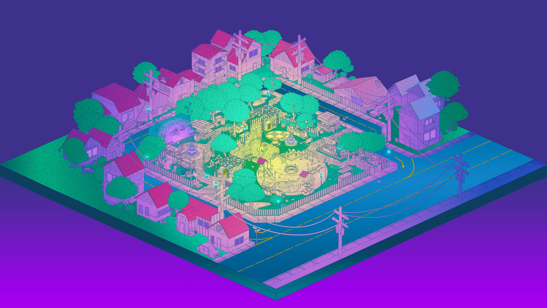 Stray Cats in Cozy Town: Night Lights screenshot 3