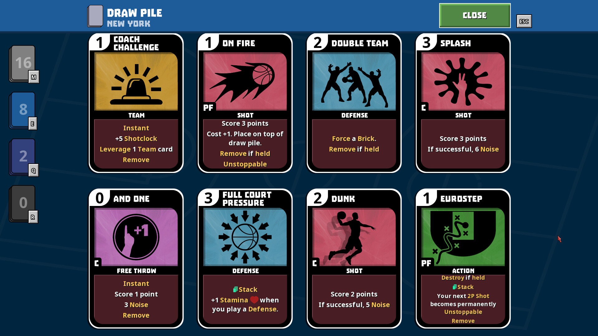 Clutchtime™: Basketball Deckbuilder screenshot 3