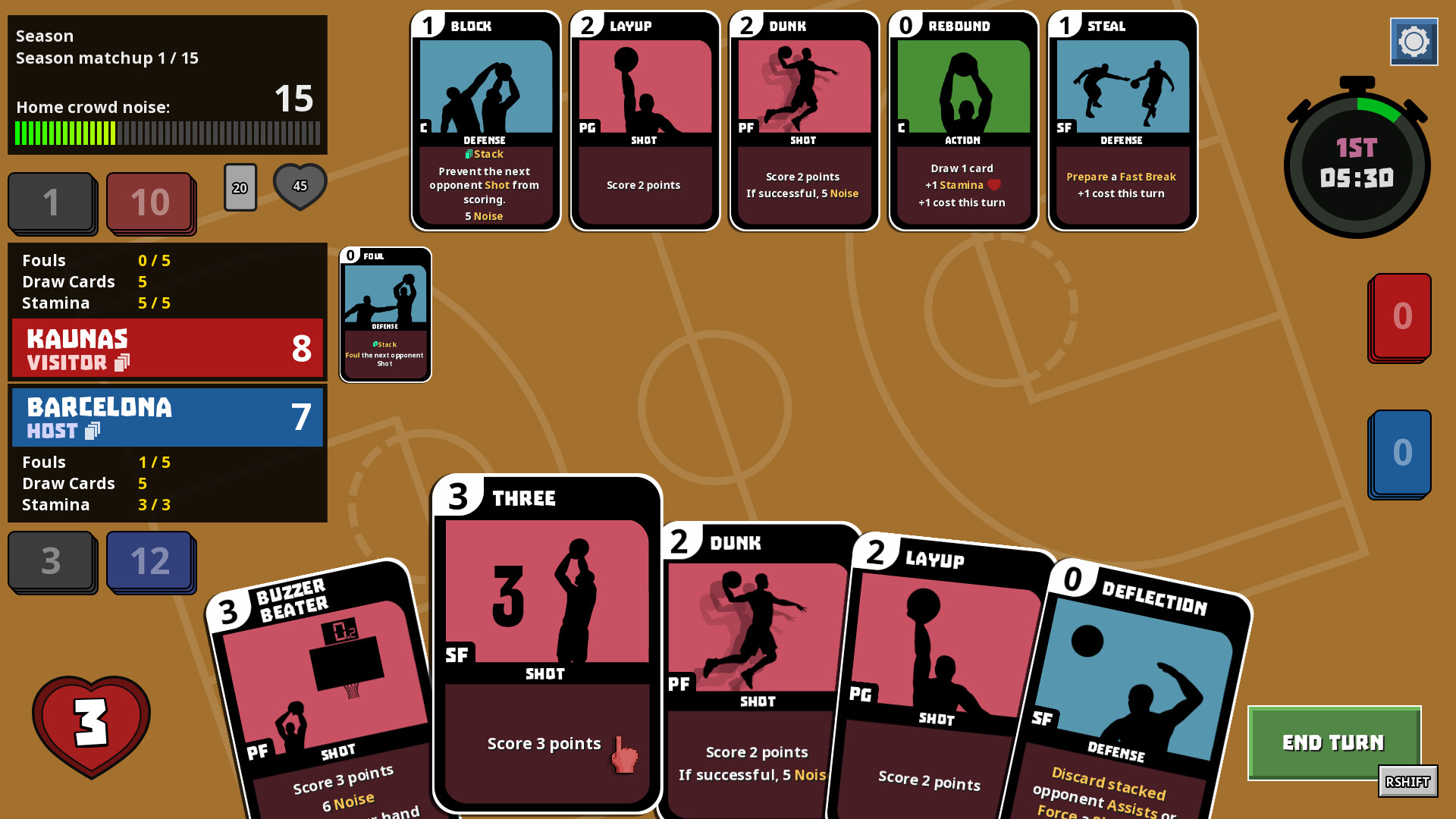 Clutchtime™: Basketball Deckbuilder